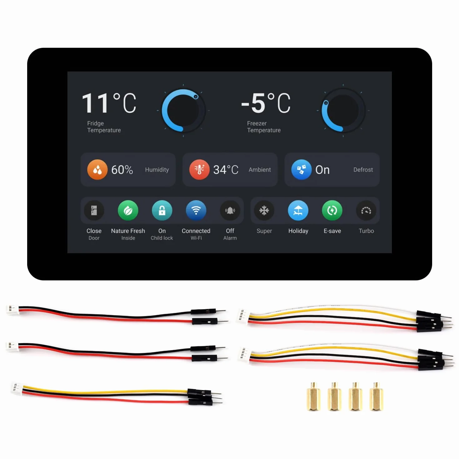 Waveshare ESP32-S3 Display 7inch LCD Development Board 1024x600 32-bit LX7 Dual-Core 240MHz Wi-Fi BT Touch