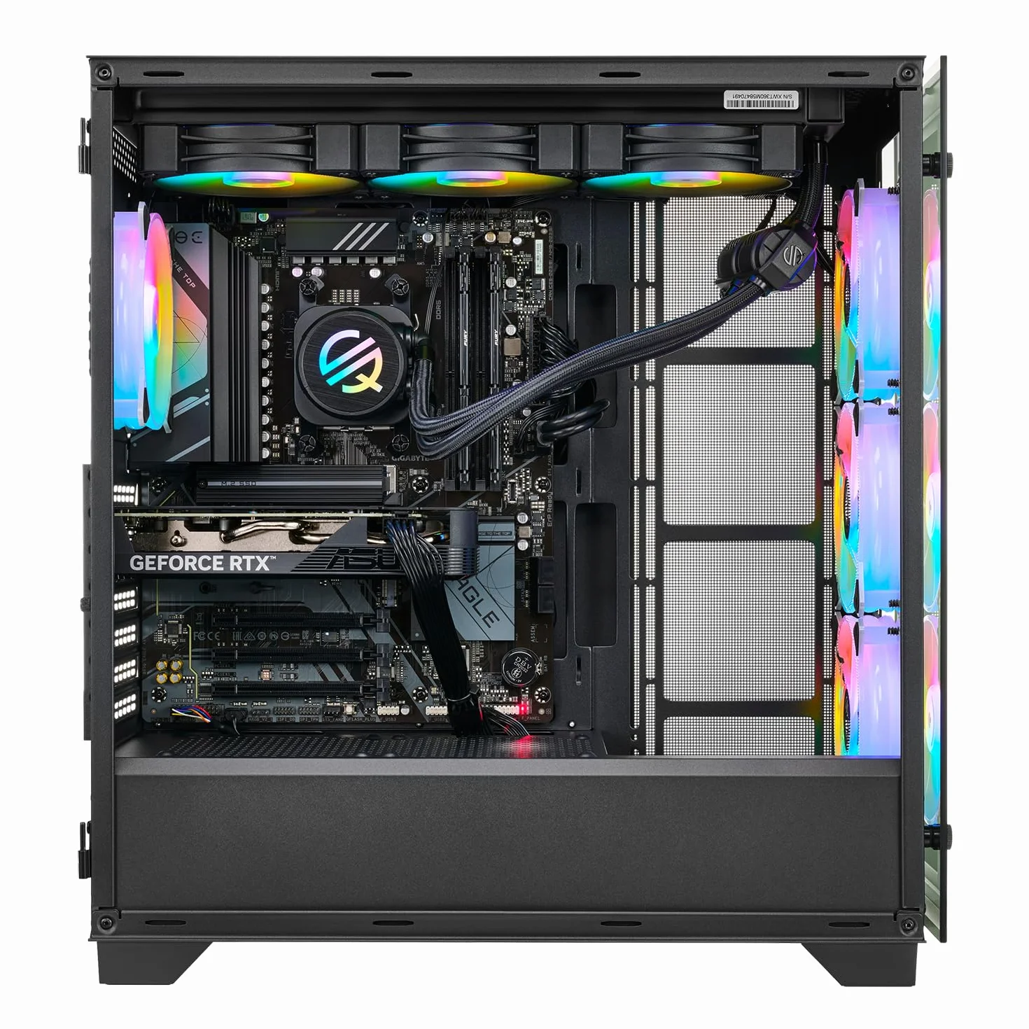 PC Gamer NVIDIA RTX 5090 Ryzen 9 9950X3D 64 Go DDR5 6000 MHz SSD M.2 2 To Windows 11 Pro Refroidissement par Eau RGB 1000 W