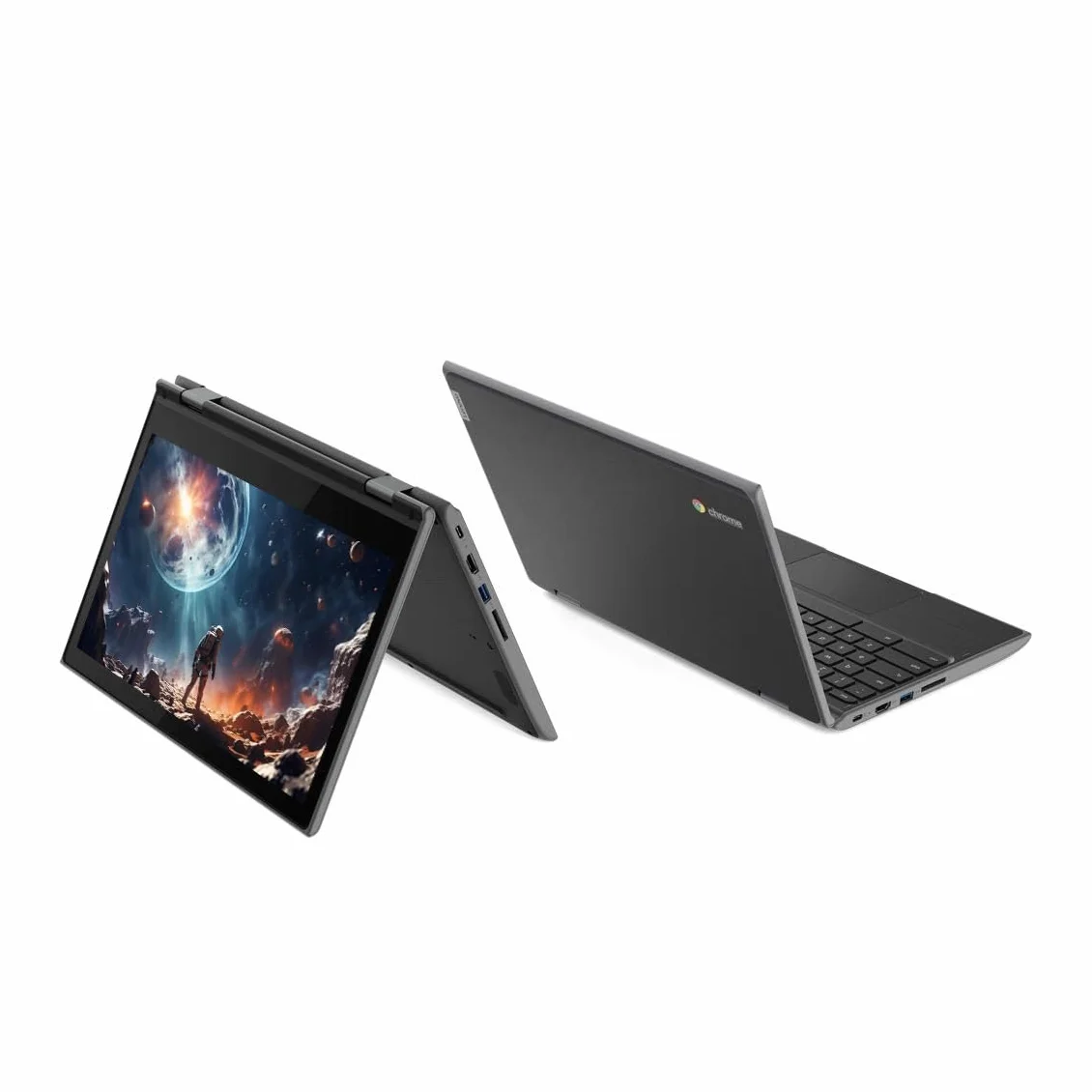 Lenovo Chromebook 300e Ordinateur Portable Tactile 2 en 1 11,6" Intel Celeron N4020 4 Go RAM SSD 32 Go Chrome OS Reconditionné