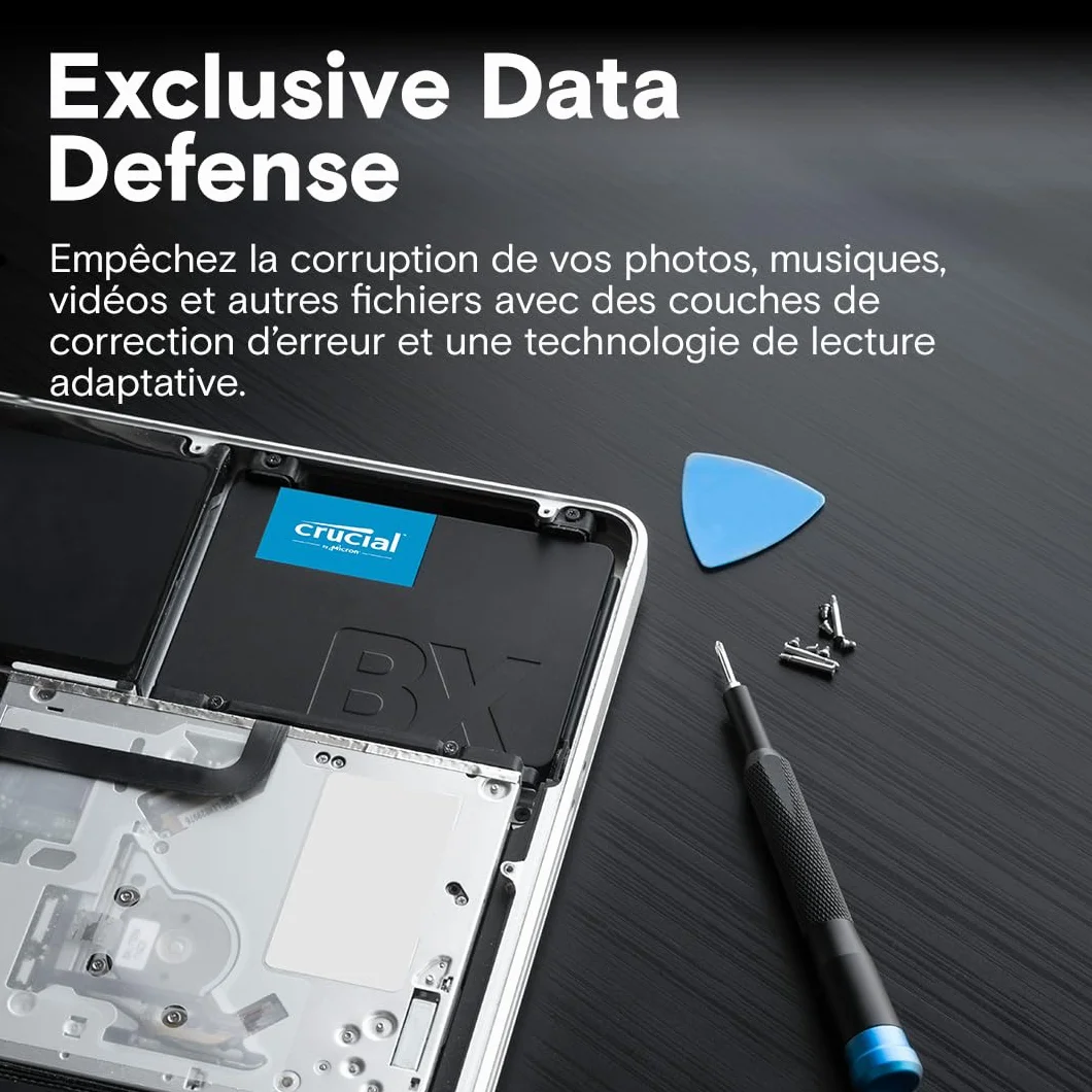 Crucial BX500 480Go SATA SSD 2.5" Interne 540MB/s 3D NAND