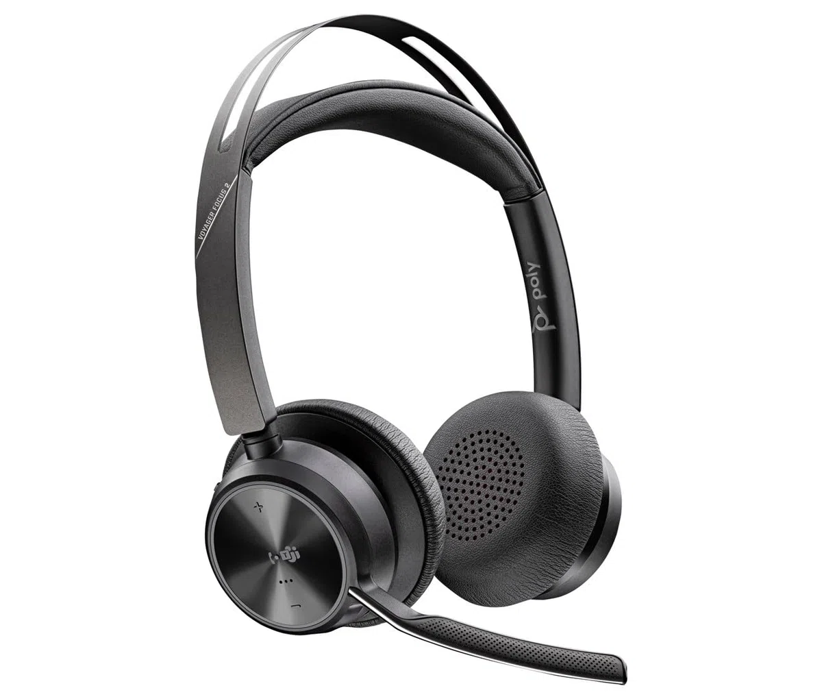 HP Inc. Poly Voyager Focus 2 - Headset - On-Ear - Bluetooth - kabellos - aktive Rauschunterdr?ckung - Adapter USB-C via Bluetooth - Schwarz - Zertifiziert f?r Microsoft Teams, Zoom Certified (9T9J4AA