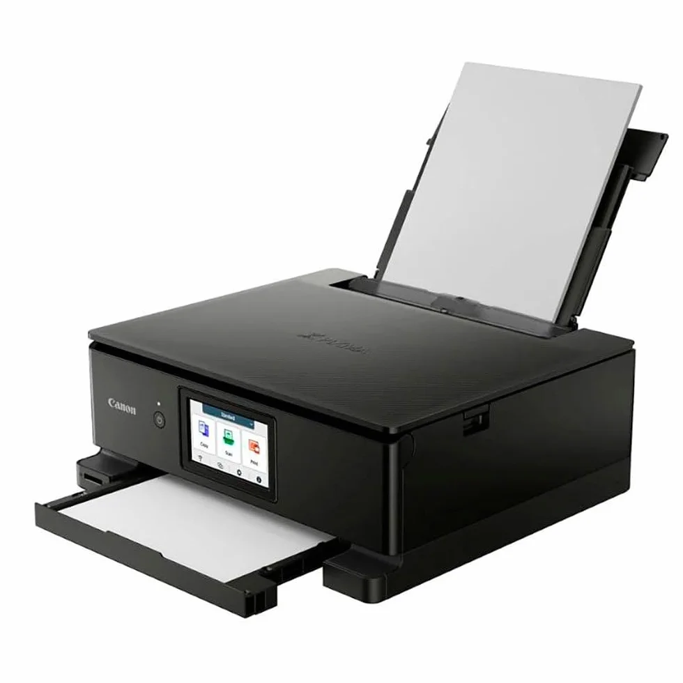 Canon PIXMA TS8750 Imprimante Multifonction Jet d'encre Couleur WiFi Recto-Verso Scanner 6 Cartouches Noir