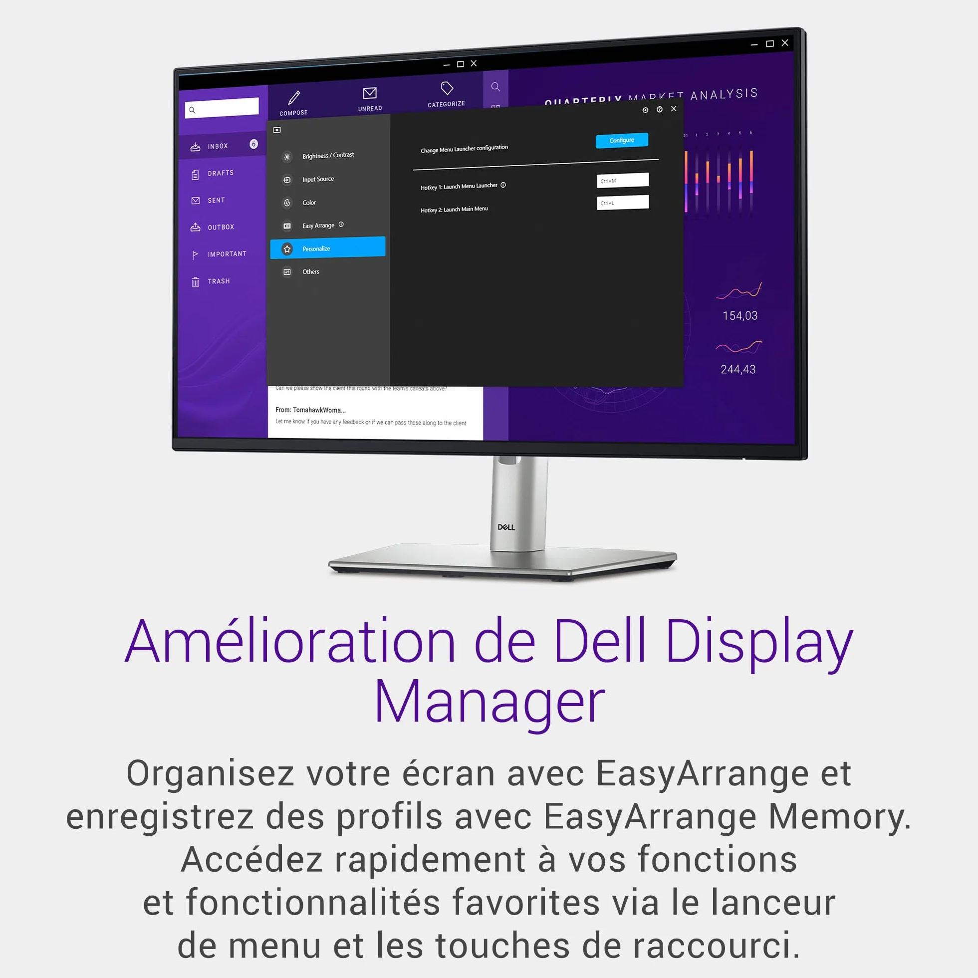 Dell P2425H 24" Full HD 100Hz IPS Monitor 5ms 99% sRGB USB-C DisplayPort HDMI VGA Noir