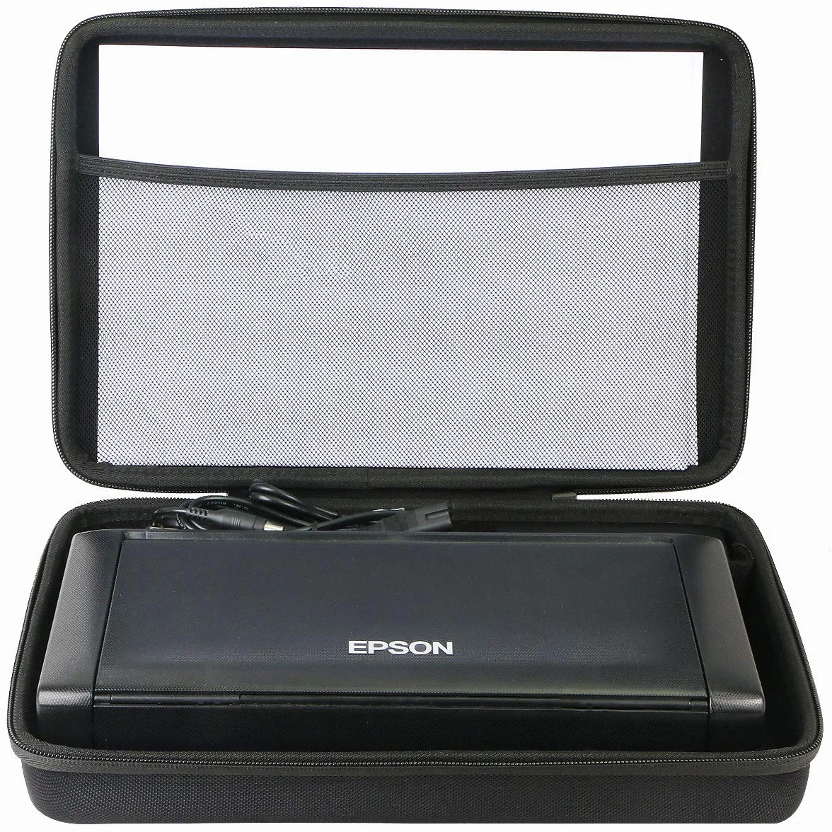co2CREA Dur Étui de Voyage Rigide Housse Cas pour Epson Workforce WF 110 W Imprimante Jet d'encre