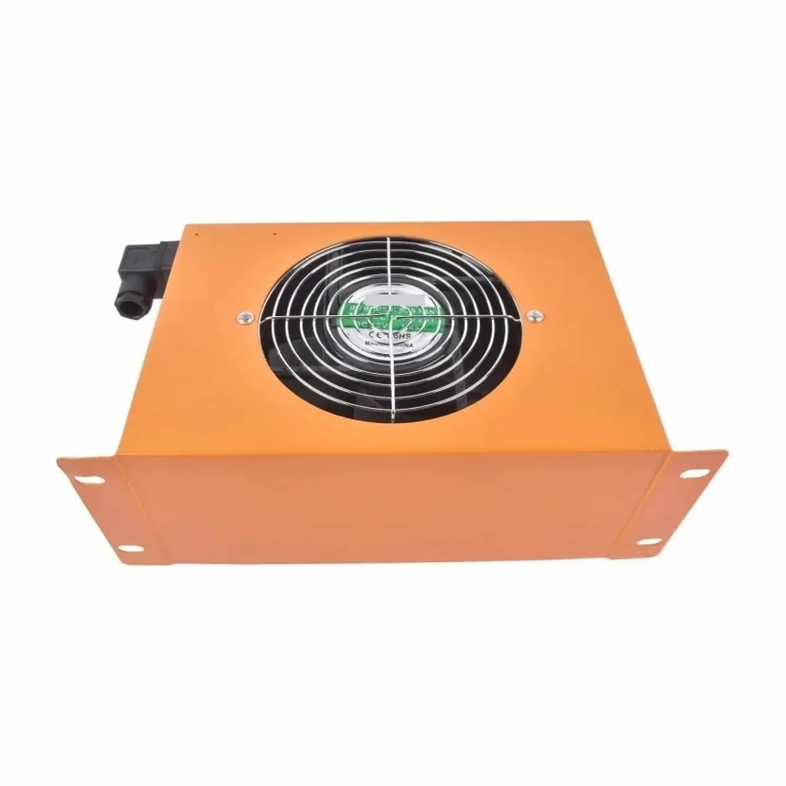 Refroidisseur d'huile hydraulique AH0608T-CA Radiateur d'huile refroidi par air Échangeur de chaleur 60 L/min Radiateur Absorption efficace des chocs(12V)