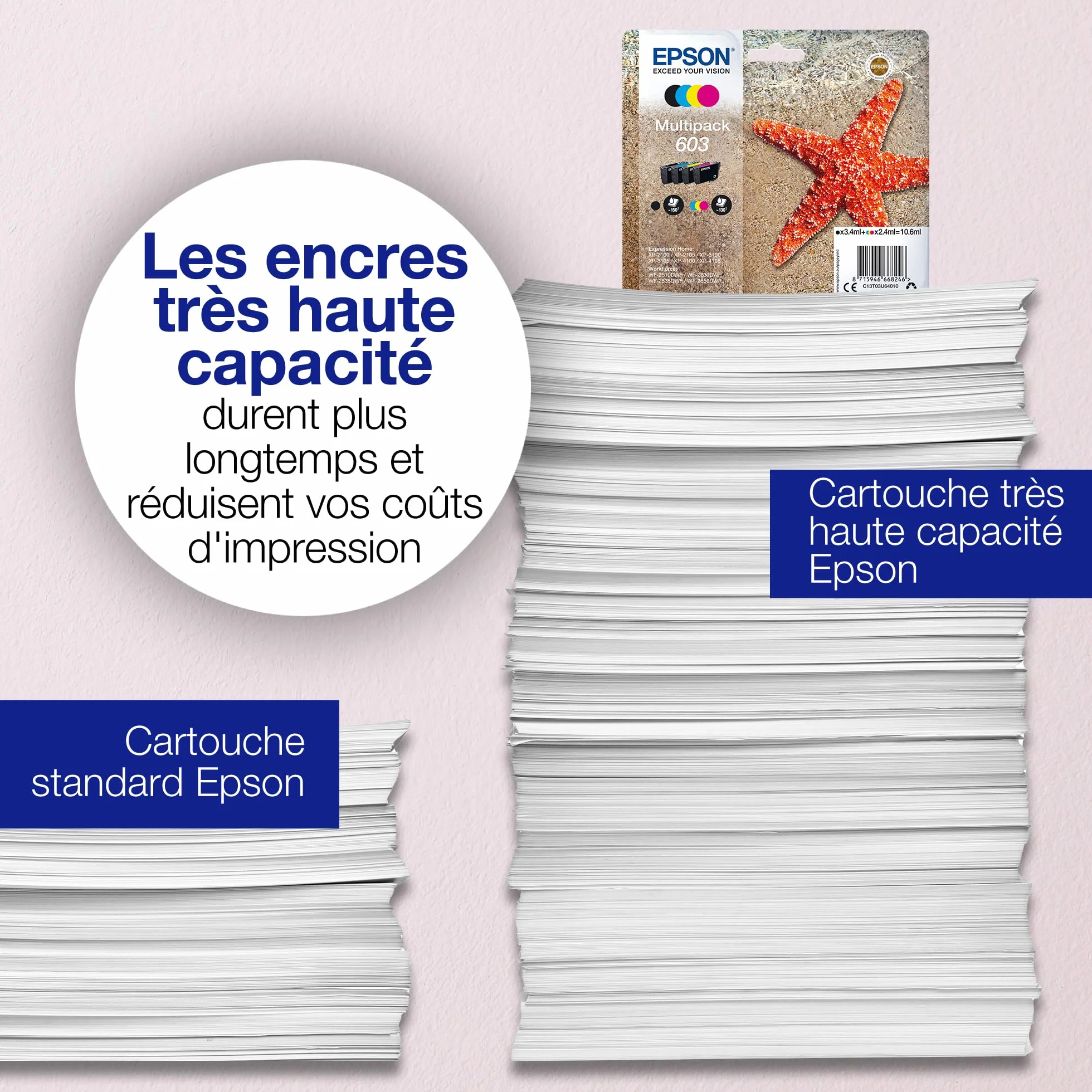 Epson 603 Starfish Genuine 4-Colours Multipack Ink Cartridges