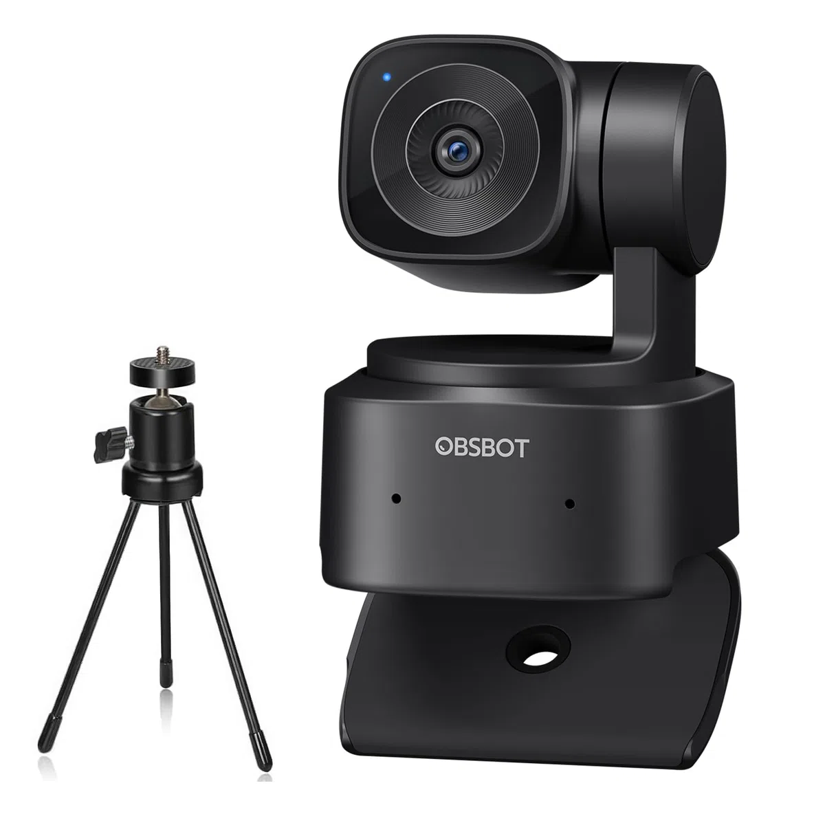 OBSBOT Tiny SE Webcam Full HD 1080P 100FPS USB Suivi AI Microphone Trépied HDR Double ISO Streaming Plug&Play PC Portable Bureau