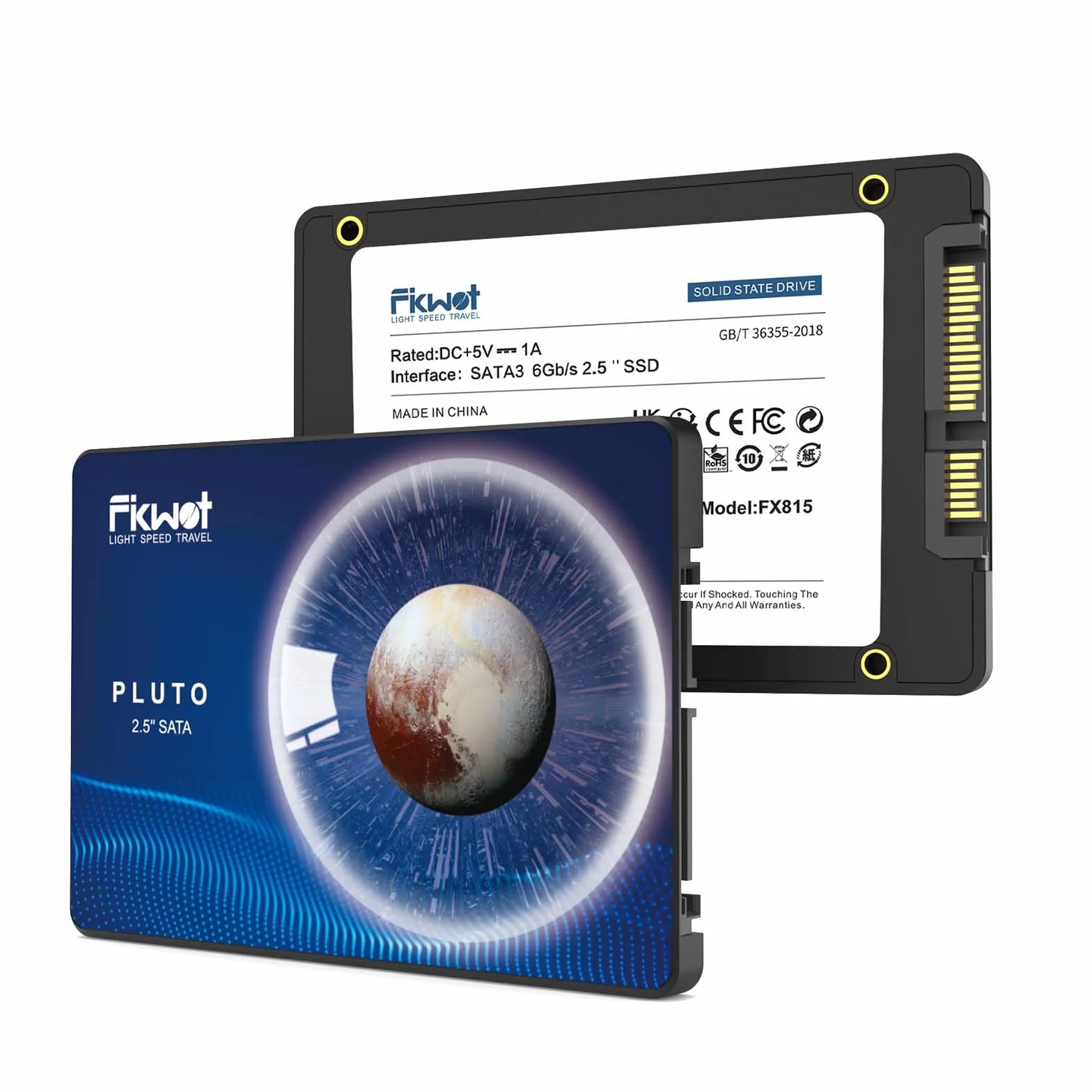 Fikwot FX815 256Go SATA SSD 2,5" SATA III 3D NAND Flash Jusqu'à 550MB/s