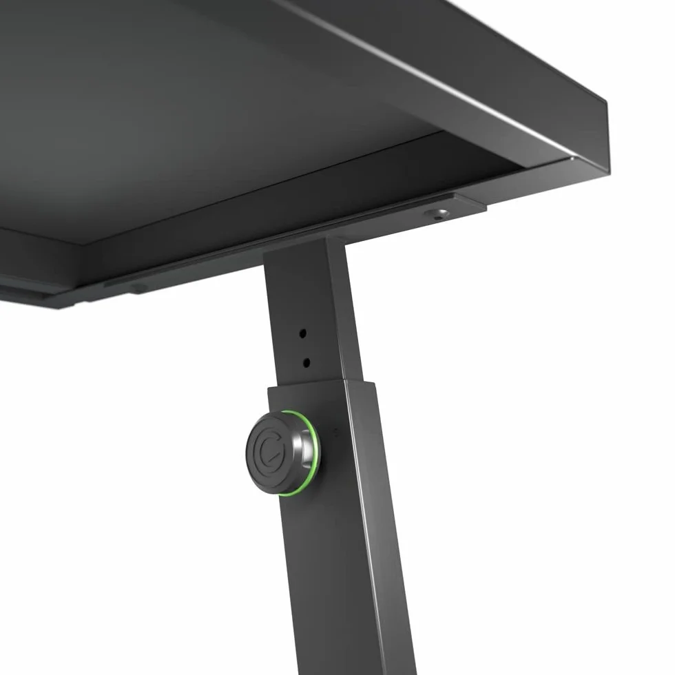 Gravity FDJT 01 - Table pour DJ universelle avec support pour enceintes et ordinateur portable
