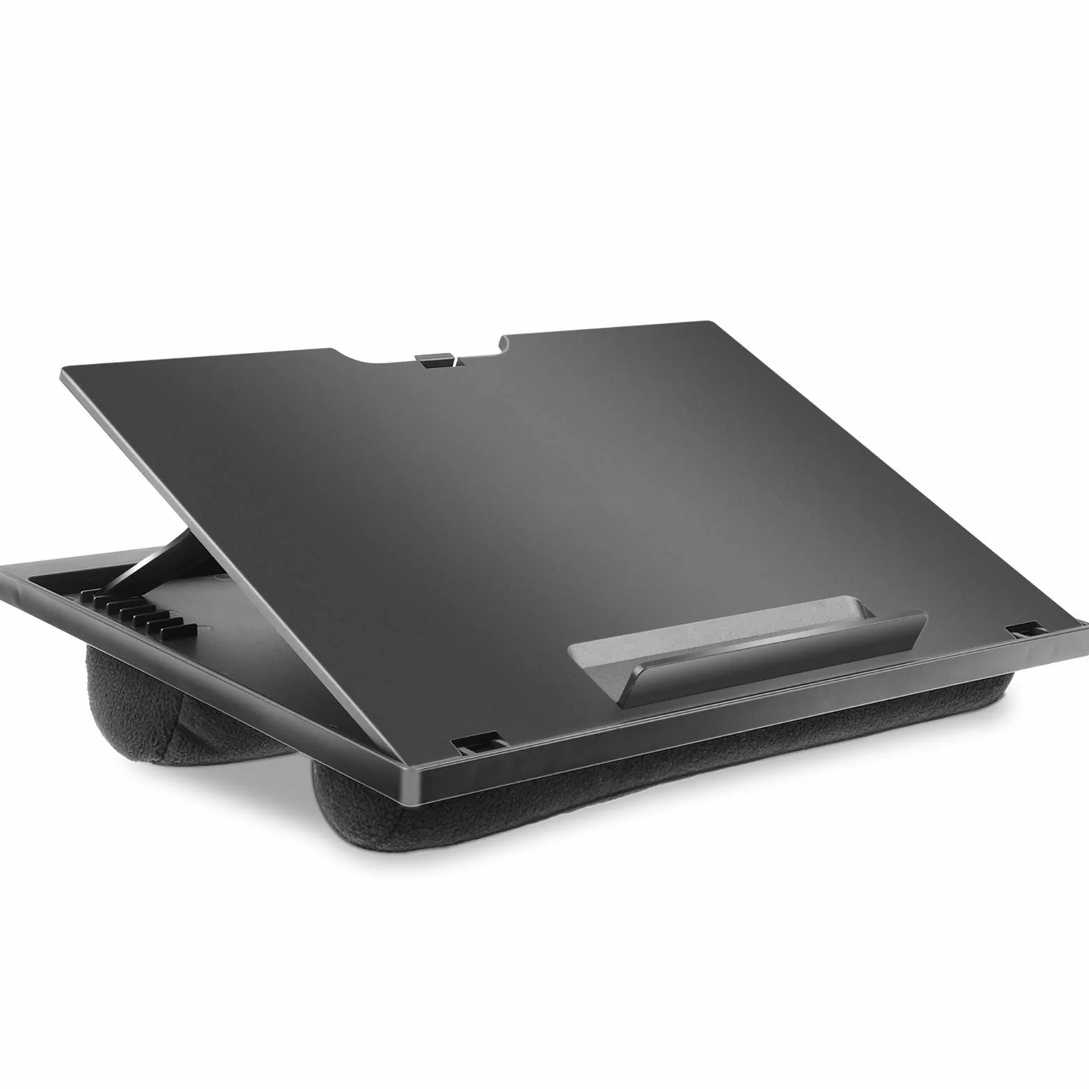 HUANUO Support d'Ordinateur Portable avec Coussin, Réglable 8 Angles, pour Notebook/Tablette 15,6", Plateau de Voyage