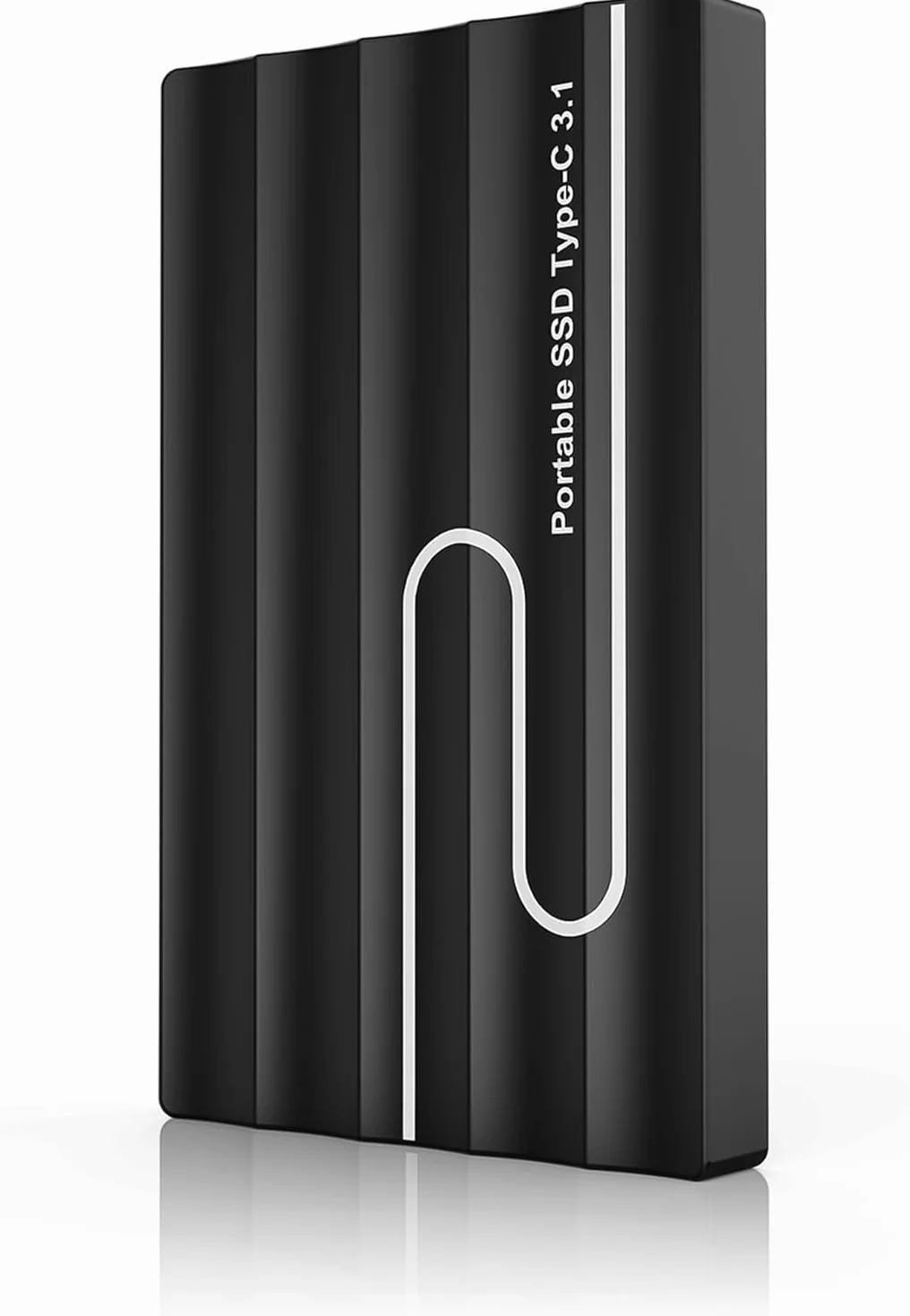 Gorilla Carts 2To Disque Dur Externe Ultra-Mince 2,5" Stockage PC Mac TV Ordinateur Portable Bureau Noir