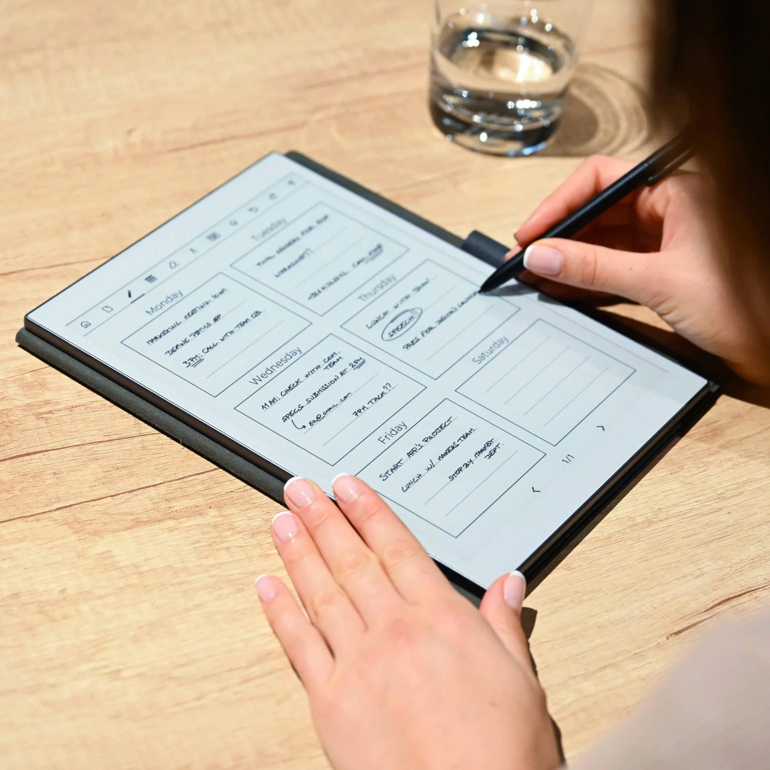 Bloc Notes Numérique Blanc Tablette Papier Eink Epaper Digital Notebook