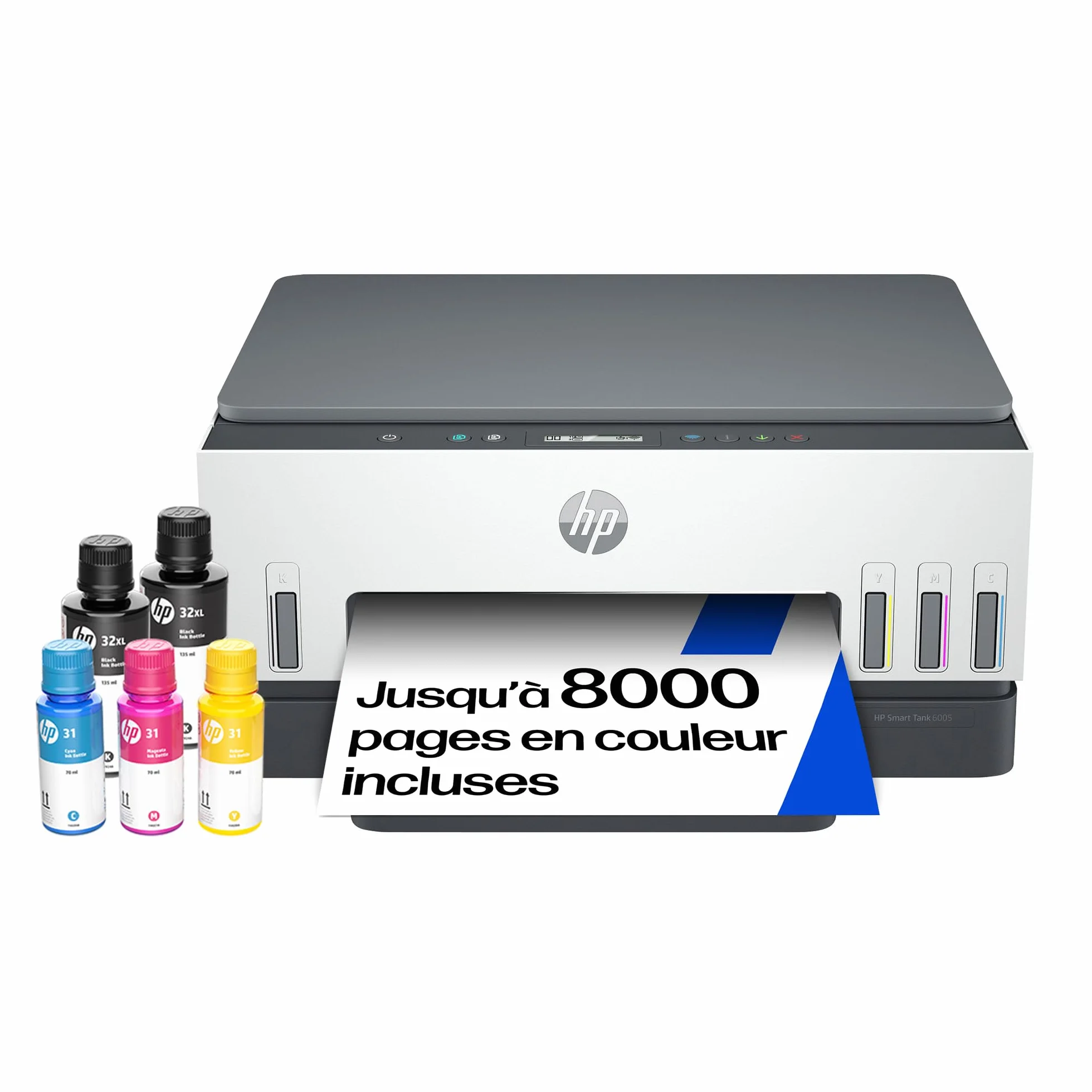 HP Smart Tank 6005 Imprimante Multifonction A4 Jet d'encre Wi-Fi Double Bande Recto/Verso Automatique
