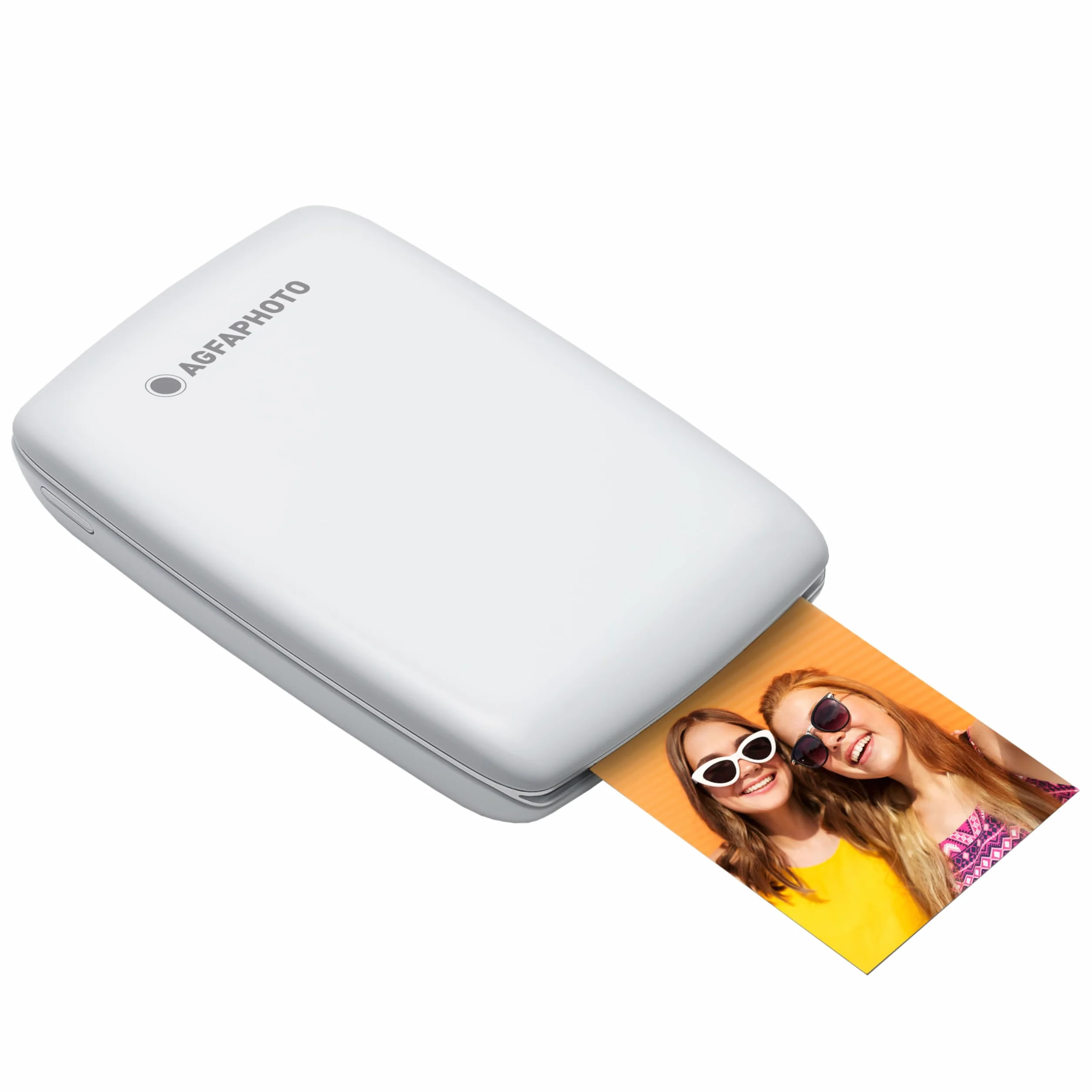 AgfaPhoto Mini P.2 Imprimante Portable Zink Photos Instantanées 5x7,6 cm Bluetooth Blanc