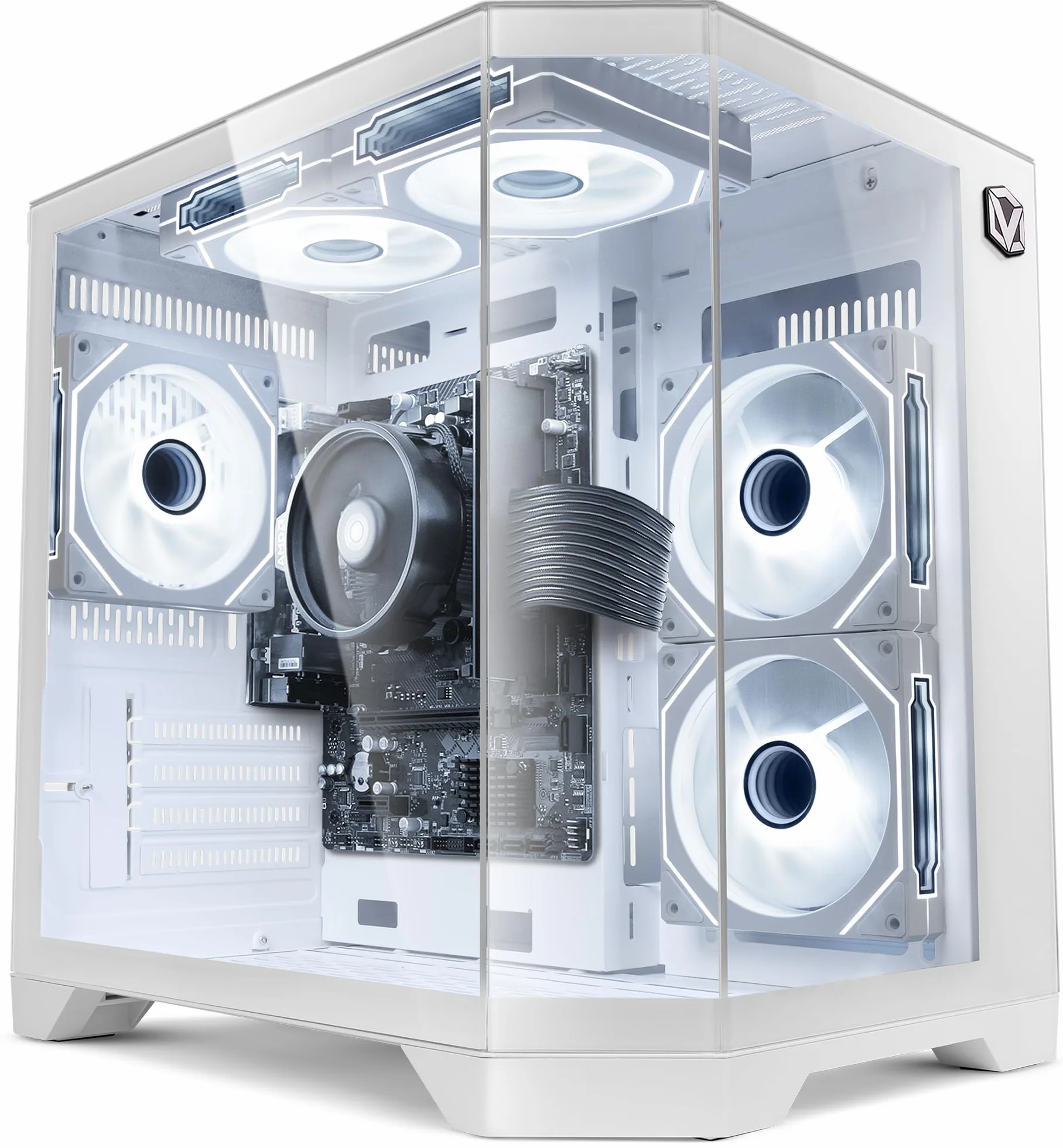 VIBOX VI-215 PC Gamer AMD Ryzen 3 3200G Radeon Vega 8 8 Go RAM 480 Go SSD Linux WiFi