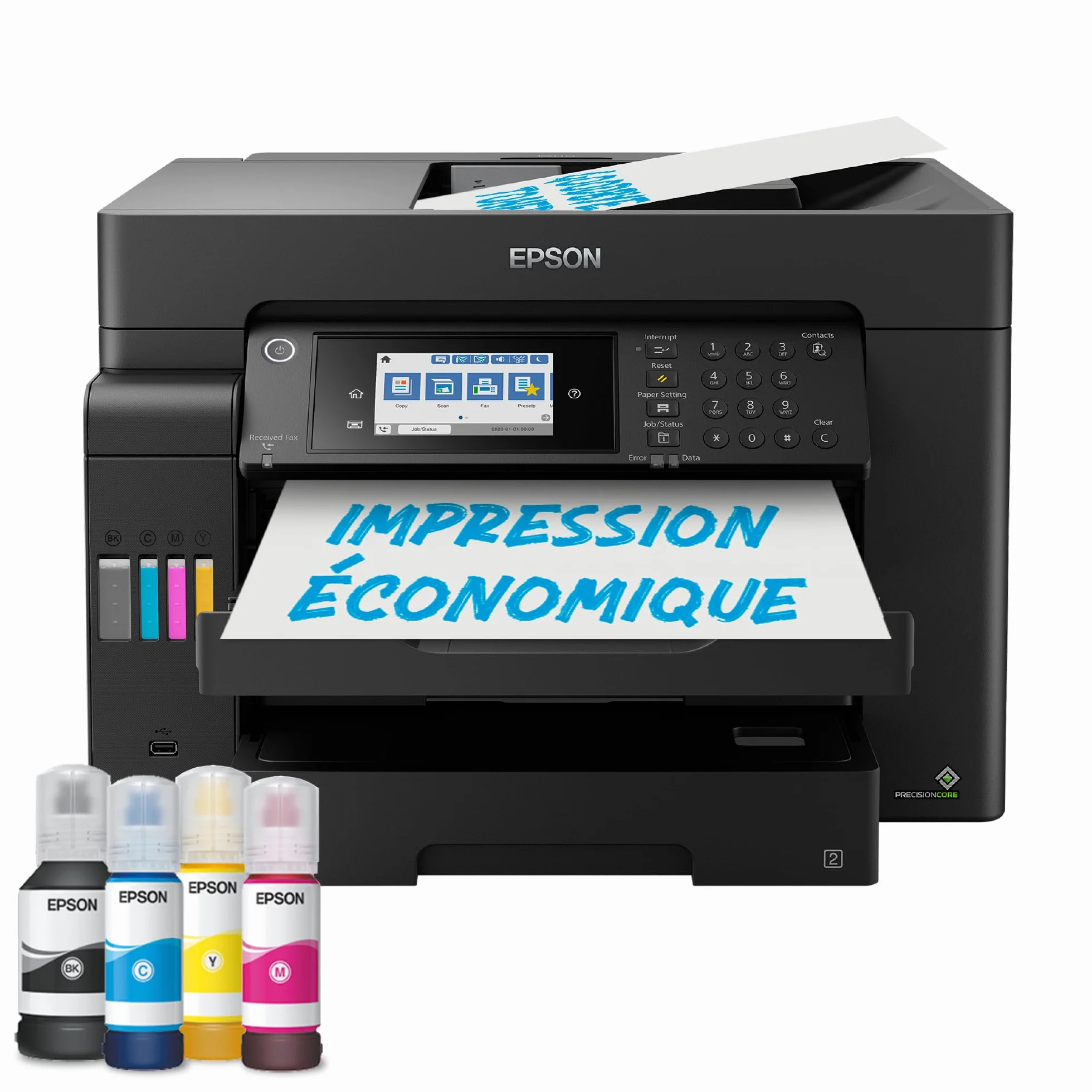 Epson EcoTank ET-16600 Imprimante A3+ Wi-Fi Fax Réservoirs d'encre