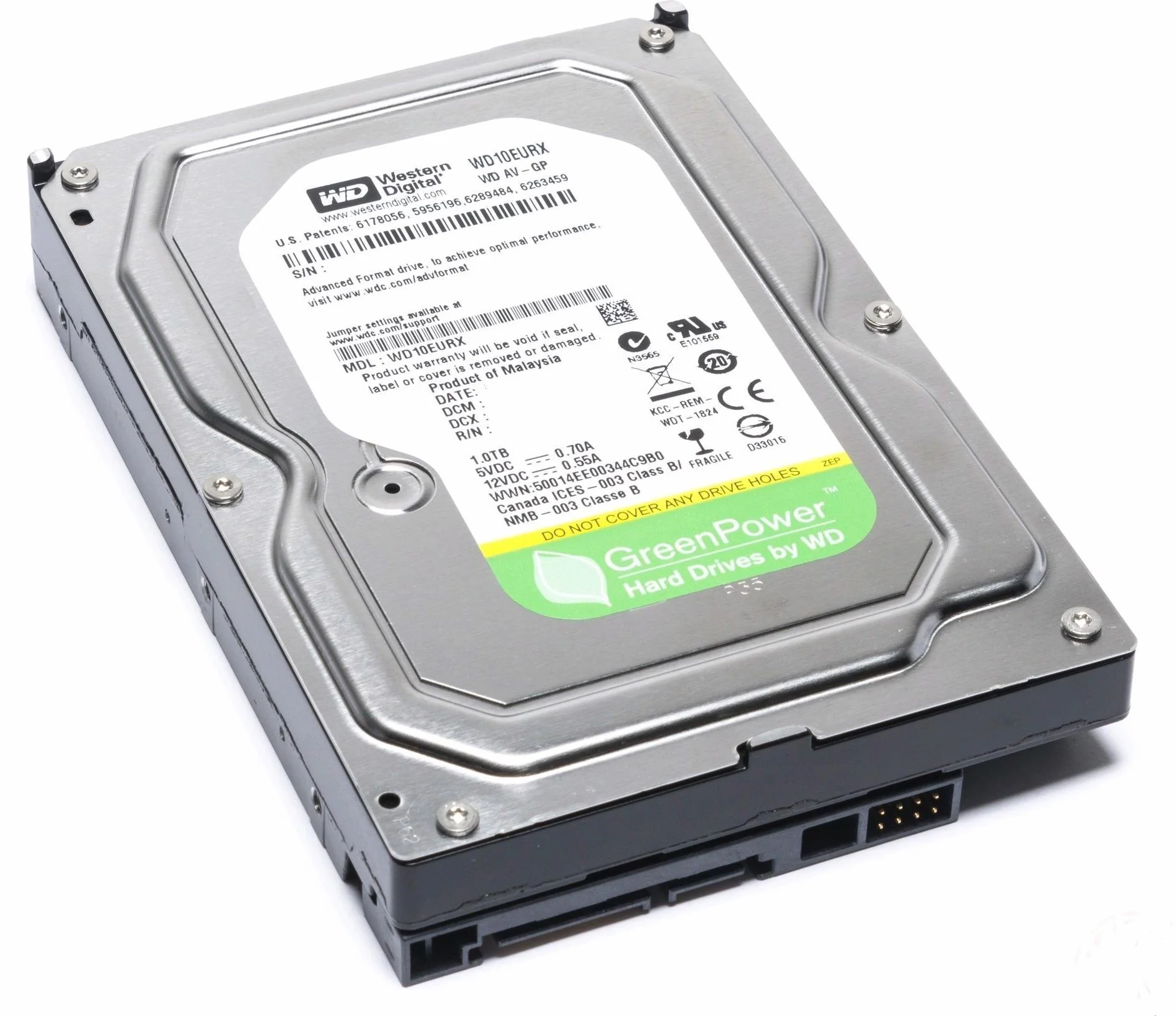 Western Digital WD10EURX Disque dur interne SATA 1000 Go