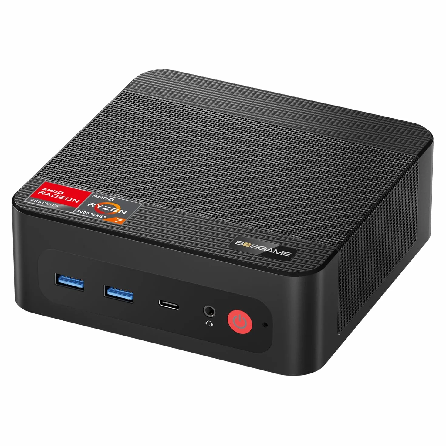 BOSGAME P4 Plus Dual 2.5G LAN Mini PC de jeu, AMD Ryzen 7 5825U, Windows 11 Pro, 16 Go DDR4, 512 Go SSD PCIe 3.0