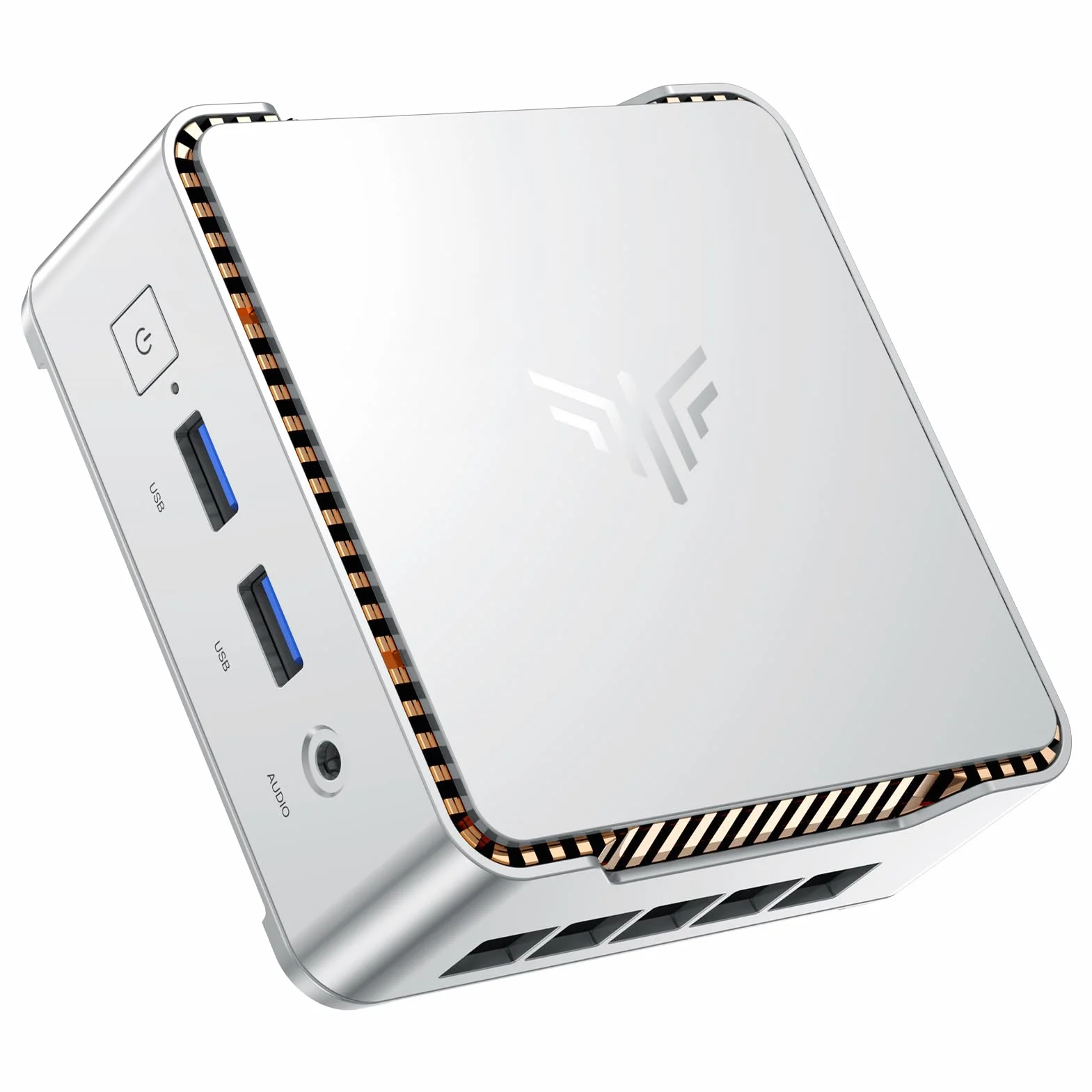 NiPoGi Pinova P2 Mini PC W-11 Pro AMD Ryzen 4300U 16 Go DDR4 512 Go M.2 SSD Ordinateur de Bureau Double WiFi HDMI DP Type-C Triple écran 4K