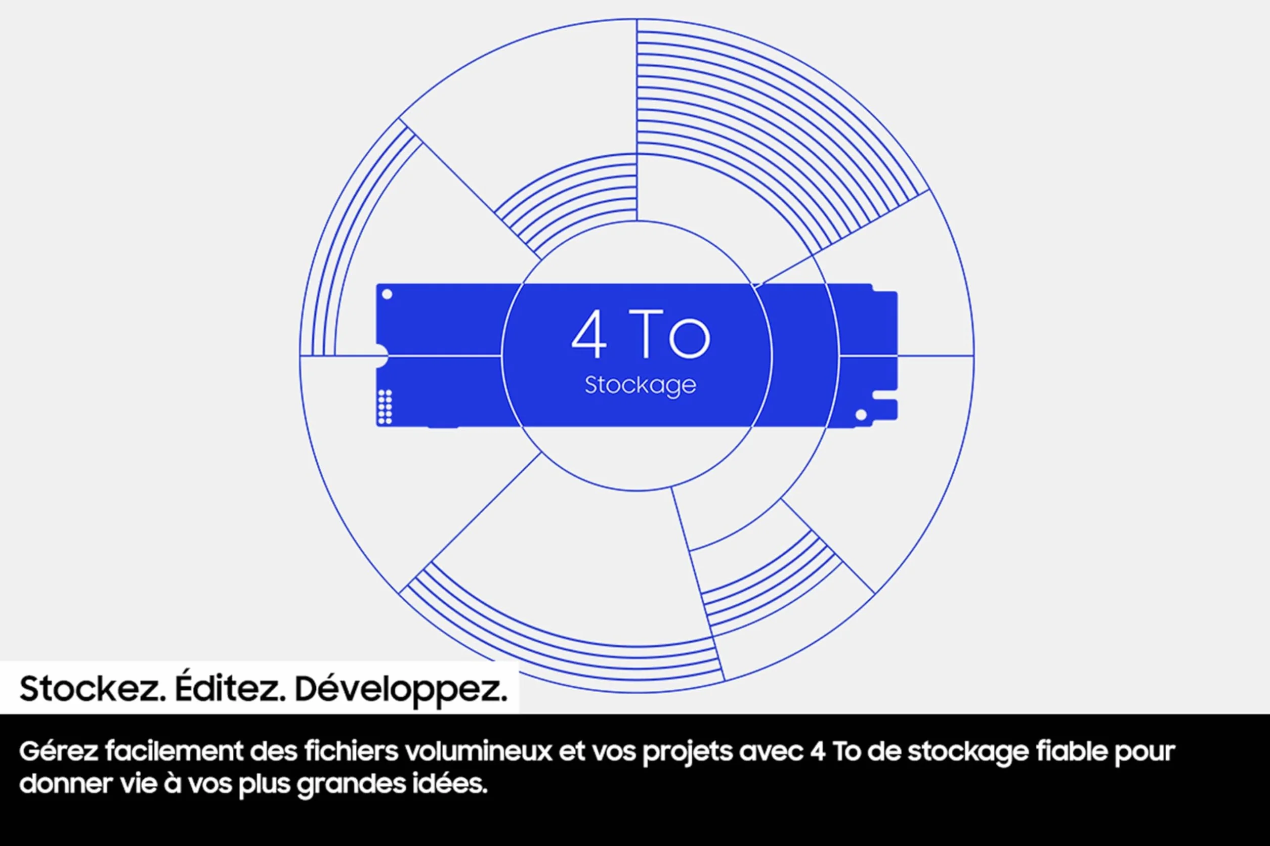 Samsung SSD Interne 990 EVO Plus, 2 To, NVMe 2.0 PCIe 4.0 x 4 / 5.0x2, Vitesse de lecture 7250 Mo/s