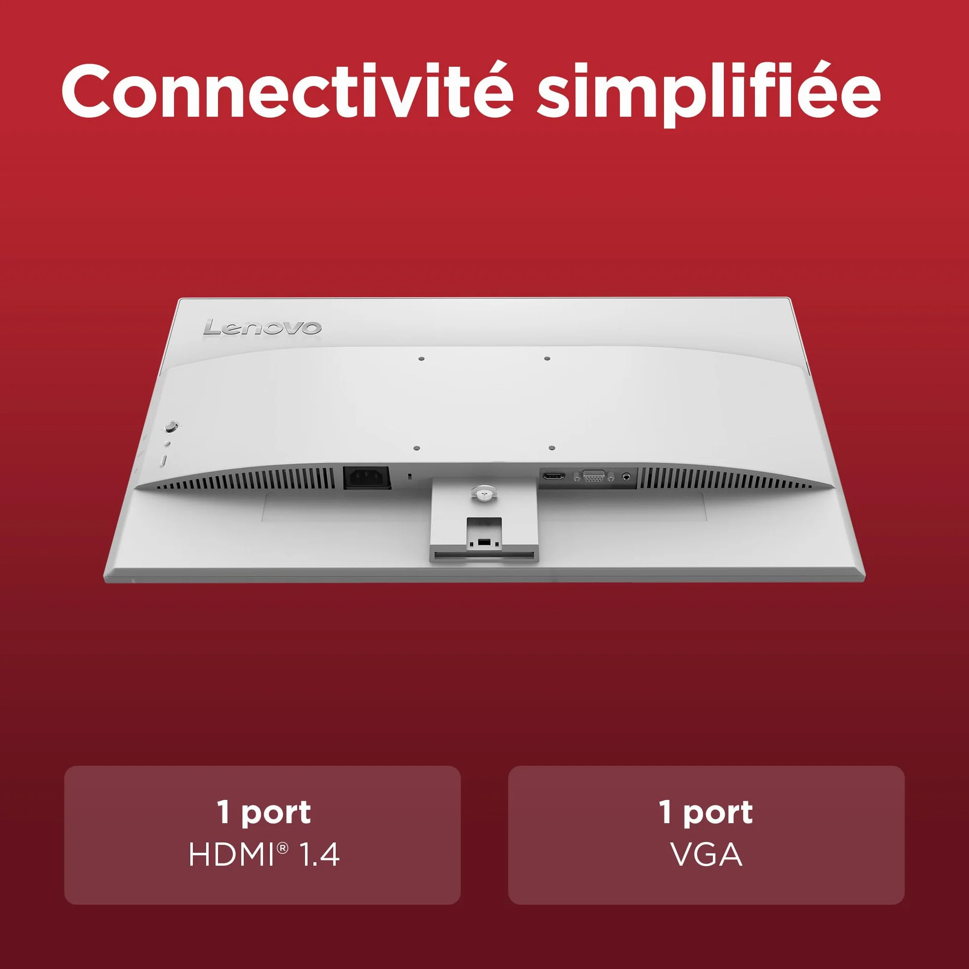 Lenovo L24-4C Écran 23.8'' FHD IPS 144 Hz 1 ms VGA HDMI Gris