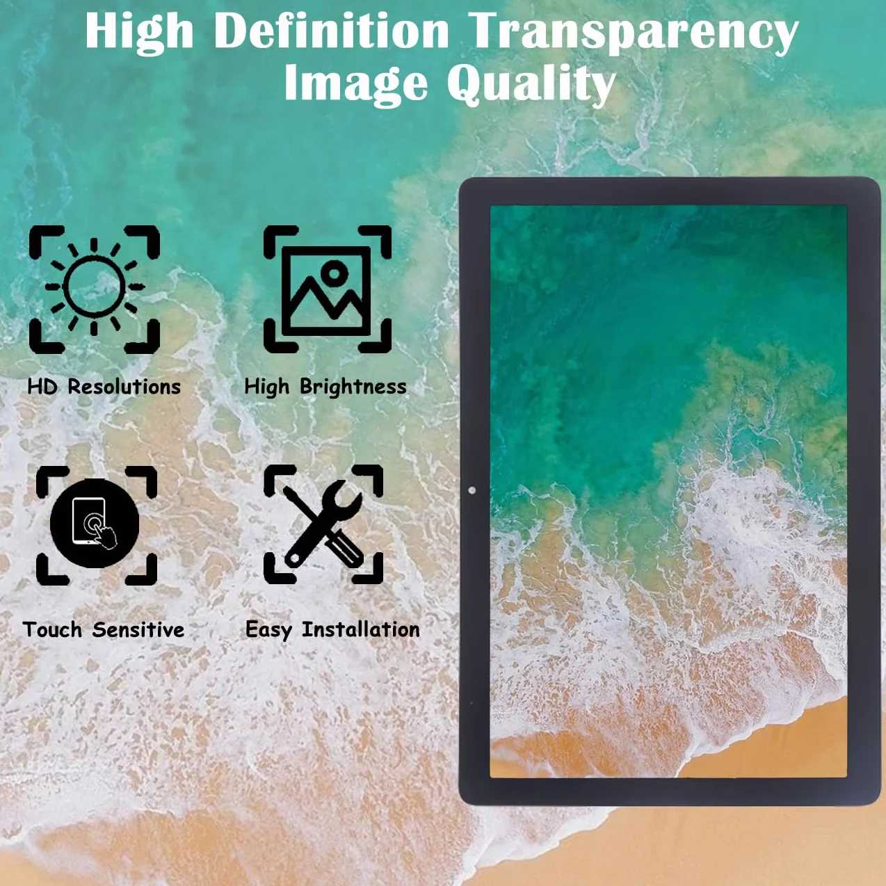 Écran LCD de rechange pour Huawei MediaPad T5 10 AGS2-W09 AGS2-W19 AGS2-L09 avec kit