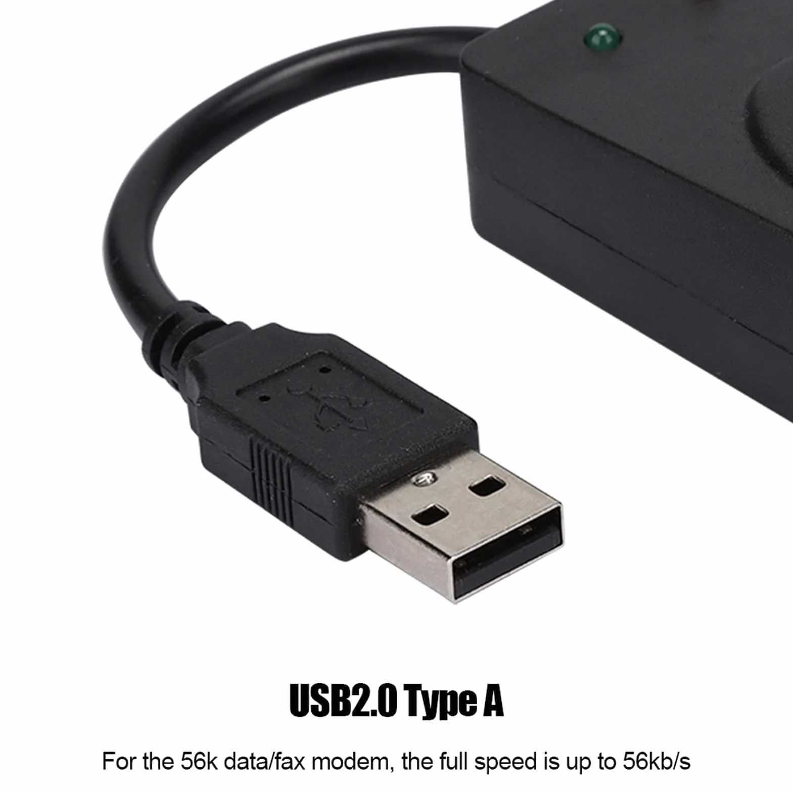 Modem Externe USB 56k Deux Ports Compatible Win 7/8/10/XP