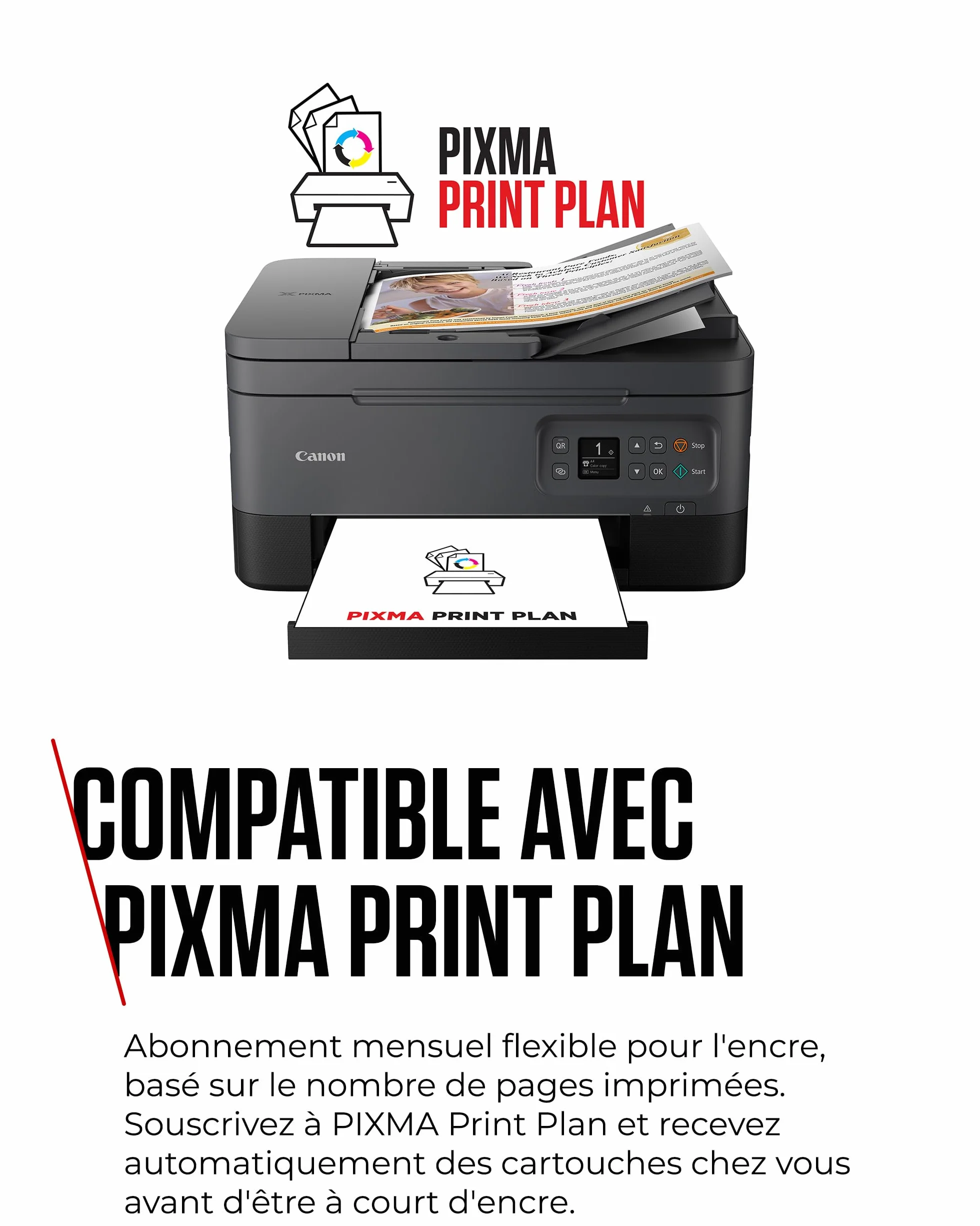 Canon PIXMA TS7450i Imprimante Multifonction Couleur Tout-en-Un Wi-Fi Chargeur Automatique de Documents