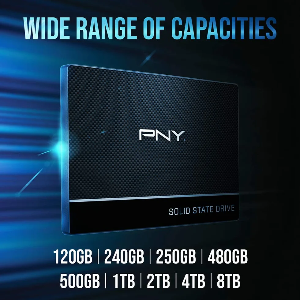 PNY CS900 SSD Interne SATA III 2.5 Pouces 250Go 535MB/s