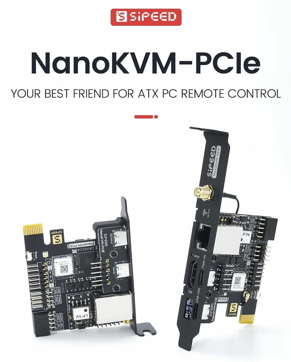 Sipeed NanoKVM Mini serveur de maintenance à distance 1TOPS NPU 1 GHz C906 RISC-V Linux PCIE