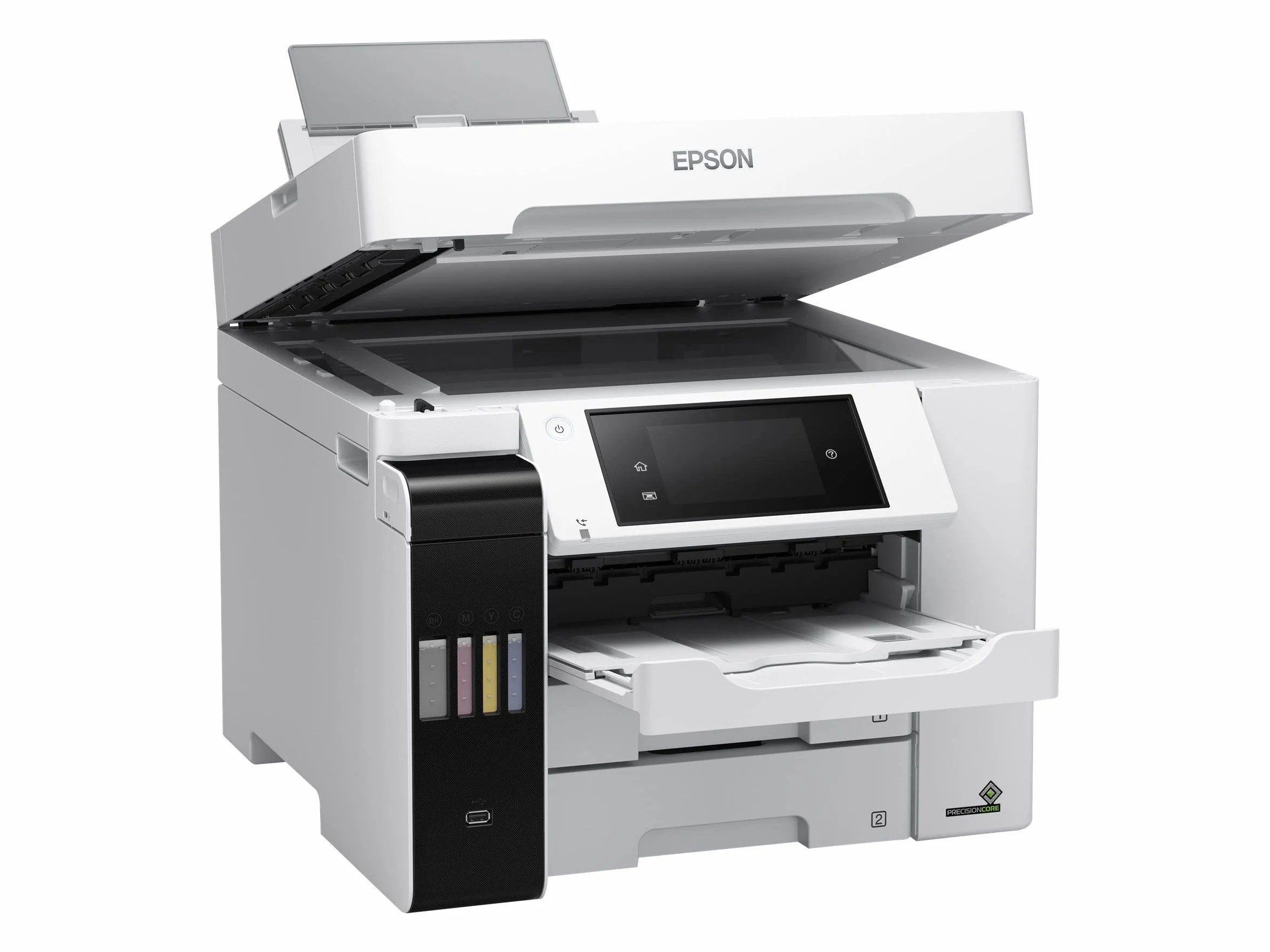 EPSON ET-5880 EcoTank Imprimante Multifonction Jet d'encre USB LAN Wi-Fi Blanc Noir