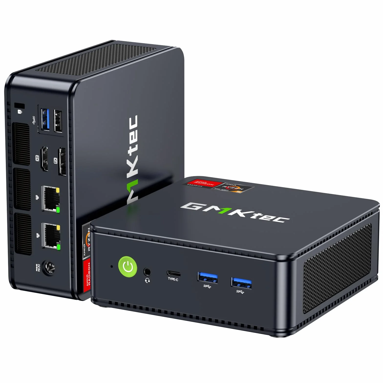 GMKtec Mini PC Ryzen 5 7640HS AMD Radeon 760M 16Go DDR5 512Go PCIe3.0 SSD Double LAN 2.5G WiFi 6E Triple Affichage 4K USB 4.0