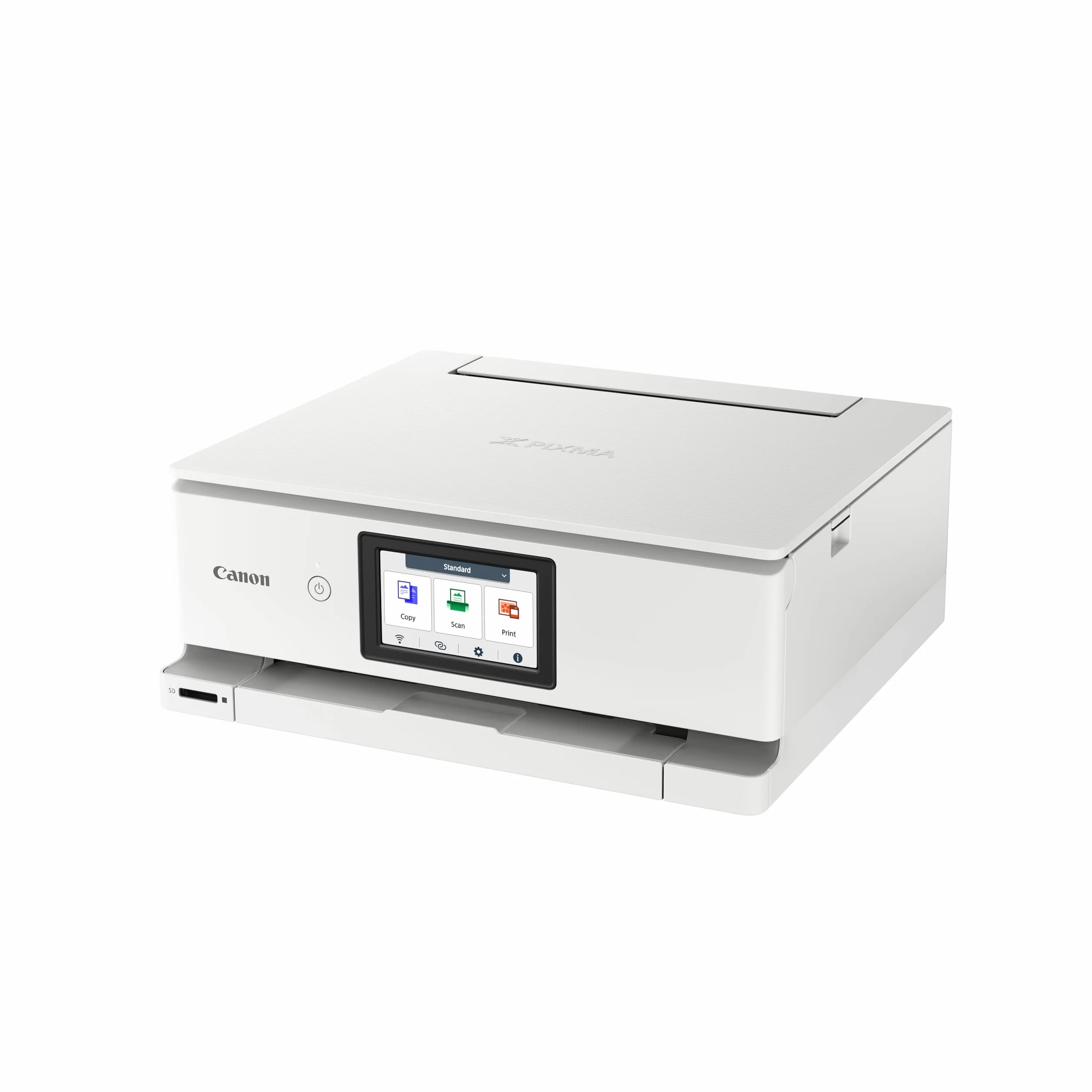 Canon PIXMA TS8751 Imprimante Multifonction Jet d'encre Couleur WiFi Recto-Verso Scanner 6 Cartouches Blanc