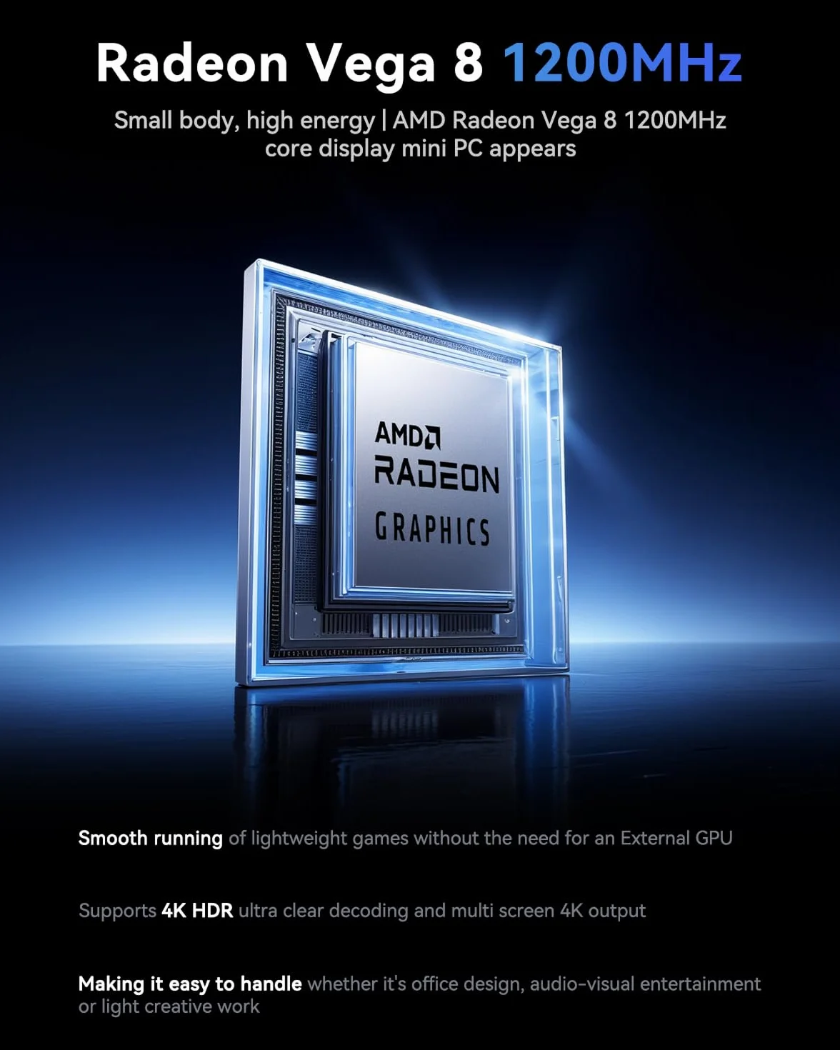 NiPoGi E3B Mini PC AMD Ryzen Embedded V2748 4,3GHz 16Go DDR4 512Go SSD Mini Ordinateur de Bureau W11 PRO Triple 4K WiFi6 BT5.2