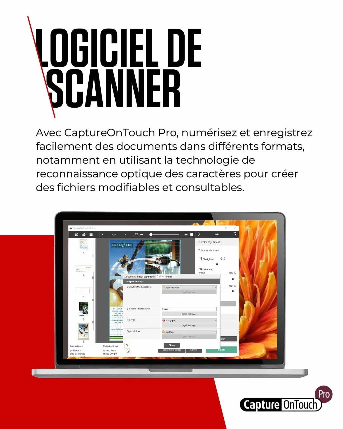 Canon imageFORMULA DR-C230 Scanner de Document Recto Verso USB 30 Pages/Min Chargeur Auto 60 Pages