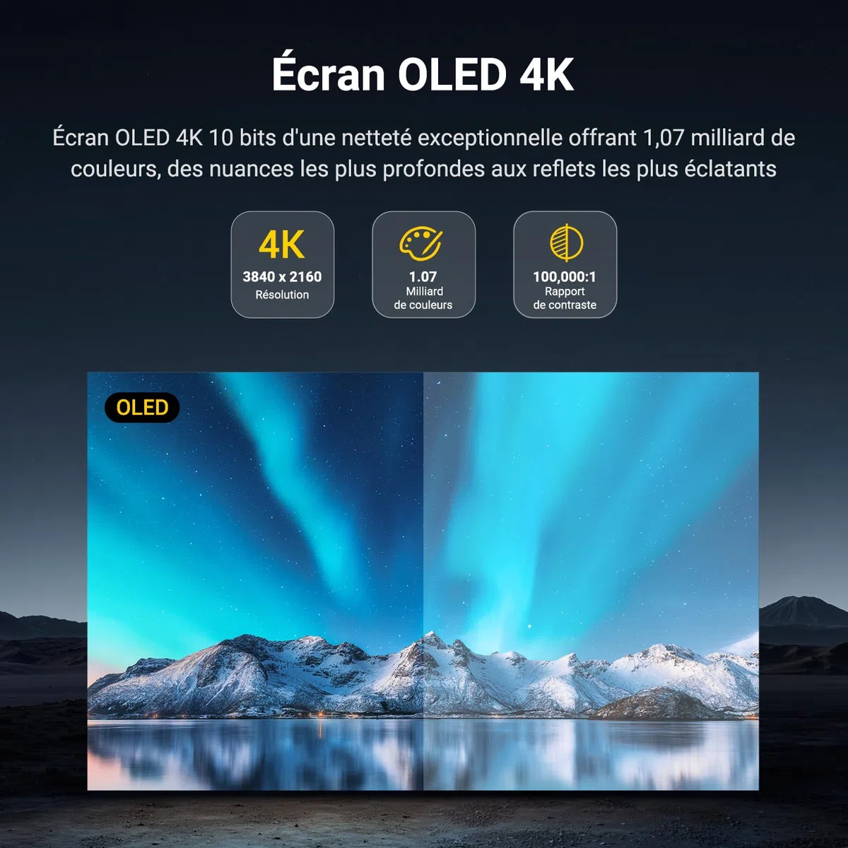 Xencelabs Pen Display 16 Lite Professionnelle 4K OLED Tablette Graphique Portable avec Écran 16 Pouces avec 2 Stylets v2 sans Pile