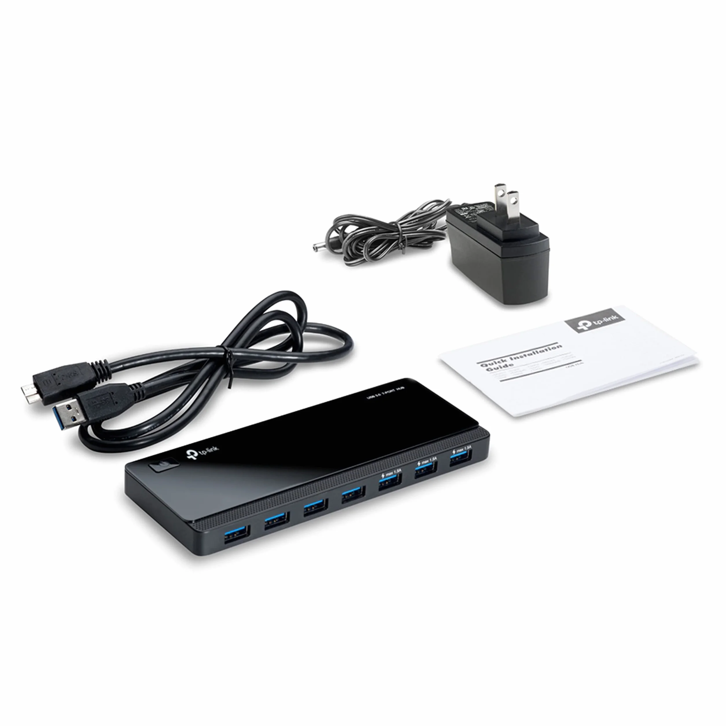 TP-Link UH700 Hub USB 3.0 7 Ports Multiprise USB Sortie 5V/1.5A Indicateur LED Switch USB
