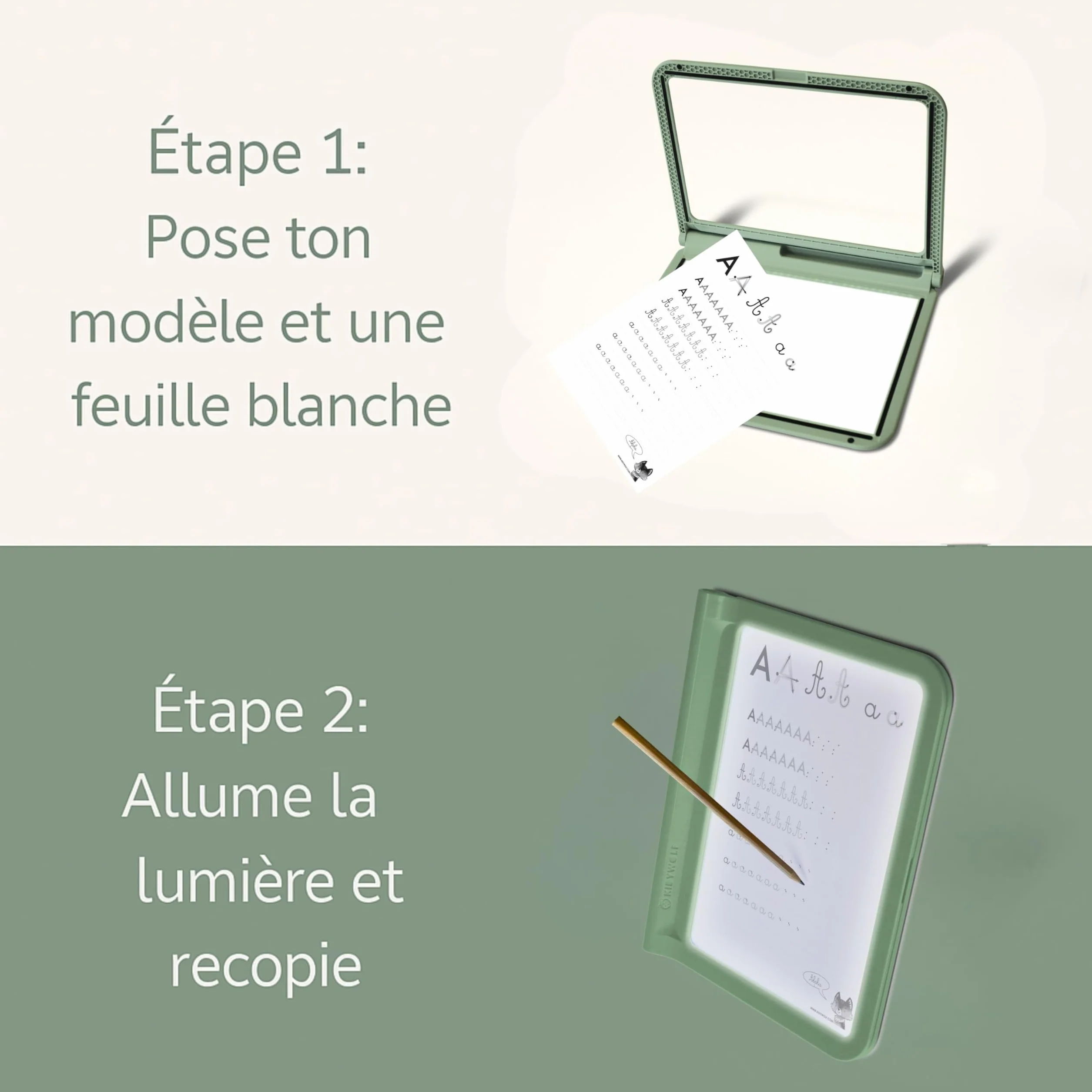 KIDYWOLF KIDYDRAW Pro – Tablette Lumineuse Dessin Enfant avec Écran LED et Tableau Néon Rechargeable