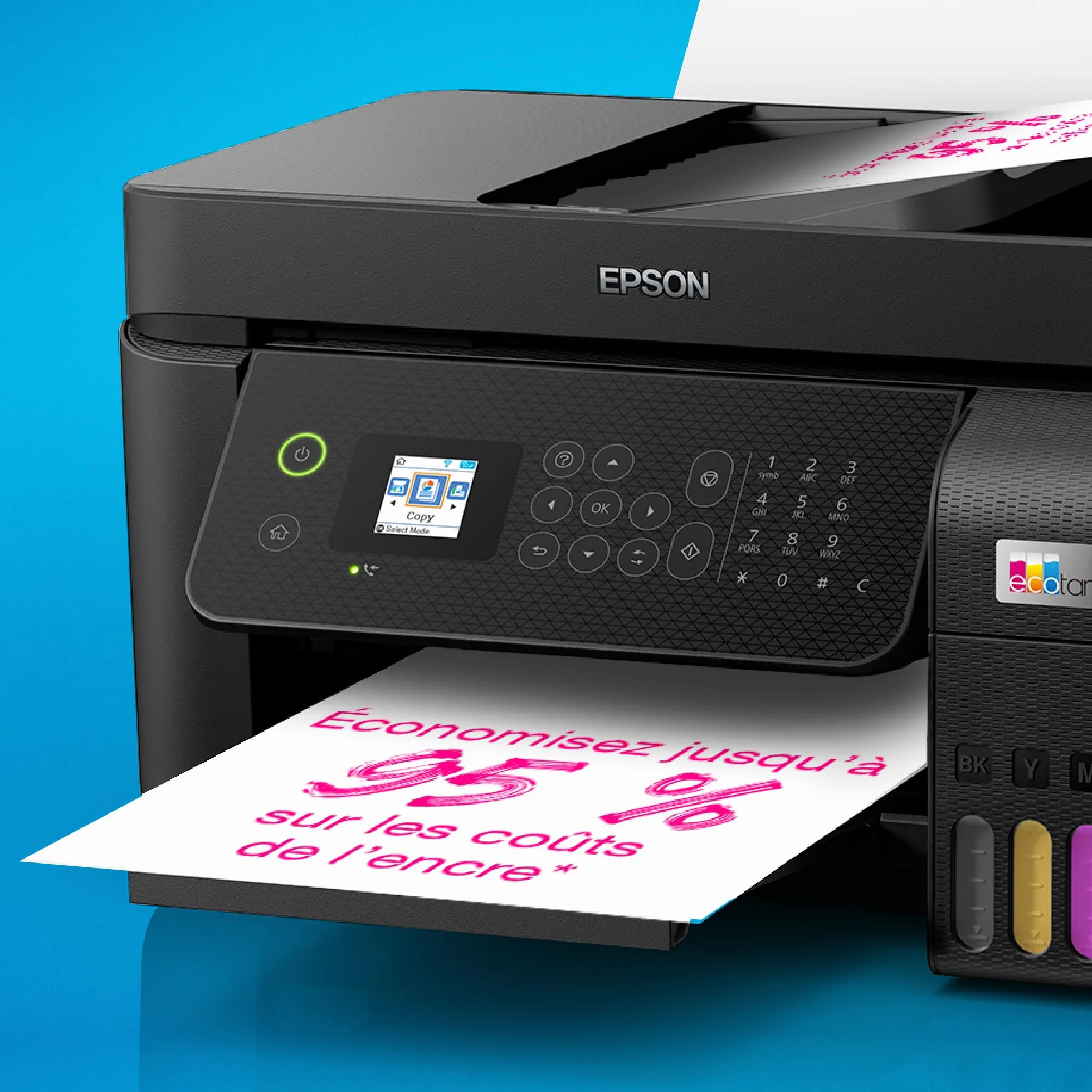 Imprimante multifonction A4 Wi-Fi EcoTank ET-4800 avec réservoirs d'encre et 3 ans d'encre inclus