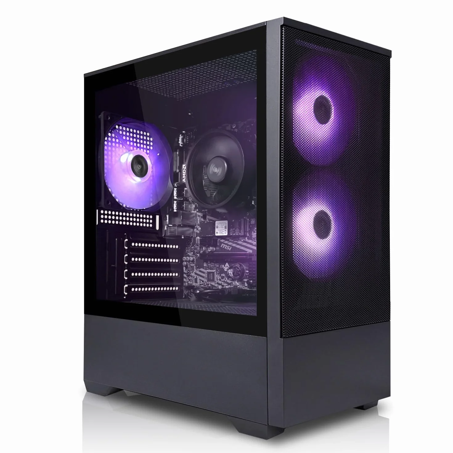 PC Gamer AMD Ryzen 5 5500 Nvidia RTX 3050 6Go 512Go M.2 NVMe 16Go DDR4 RAM Ordinateur de Bureau WLAN