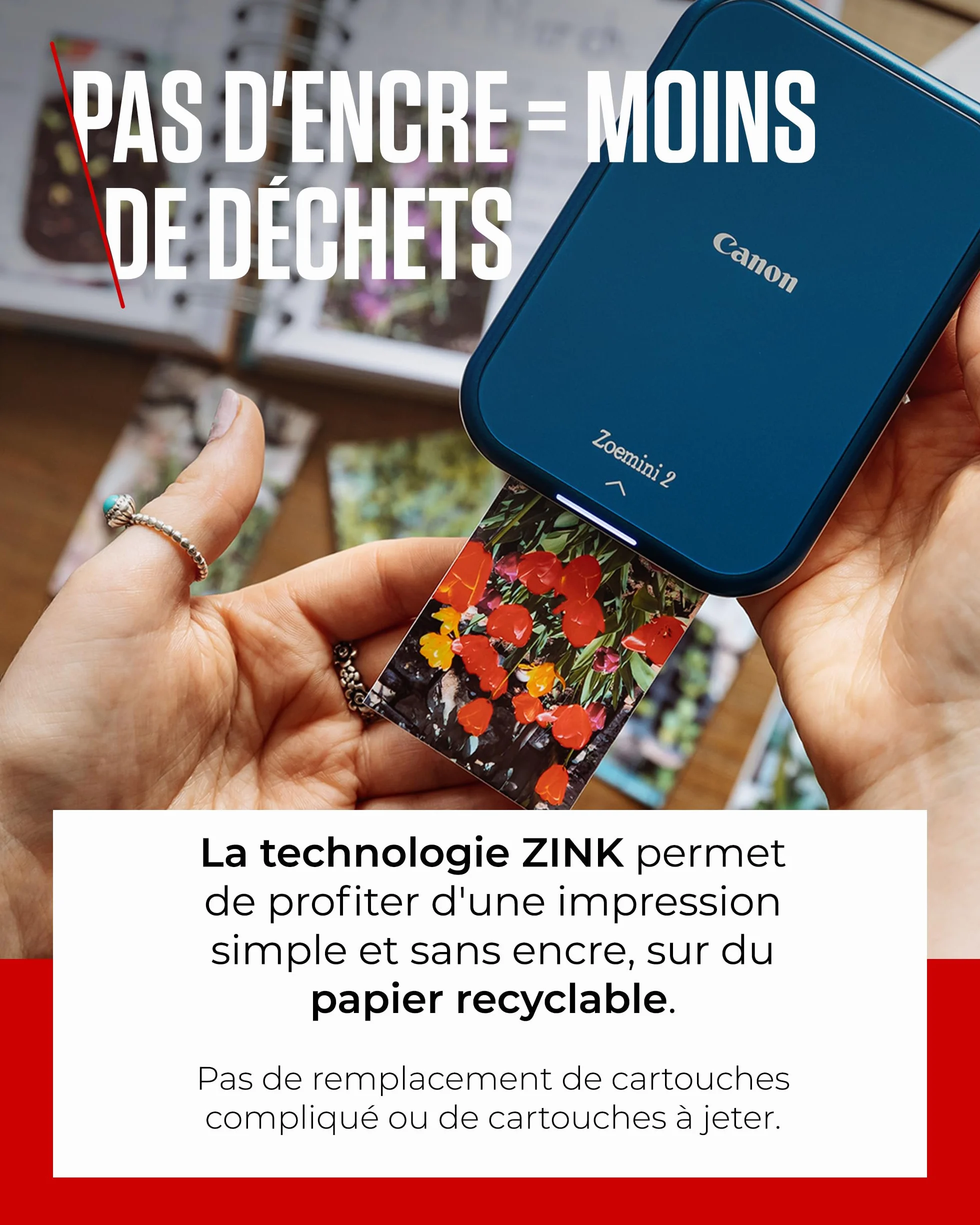 Canon Zoemini 2 Imprimante Photo Portable Bluetooth 5.0 Type-C Bleu Marin