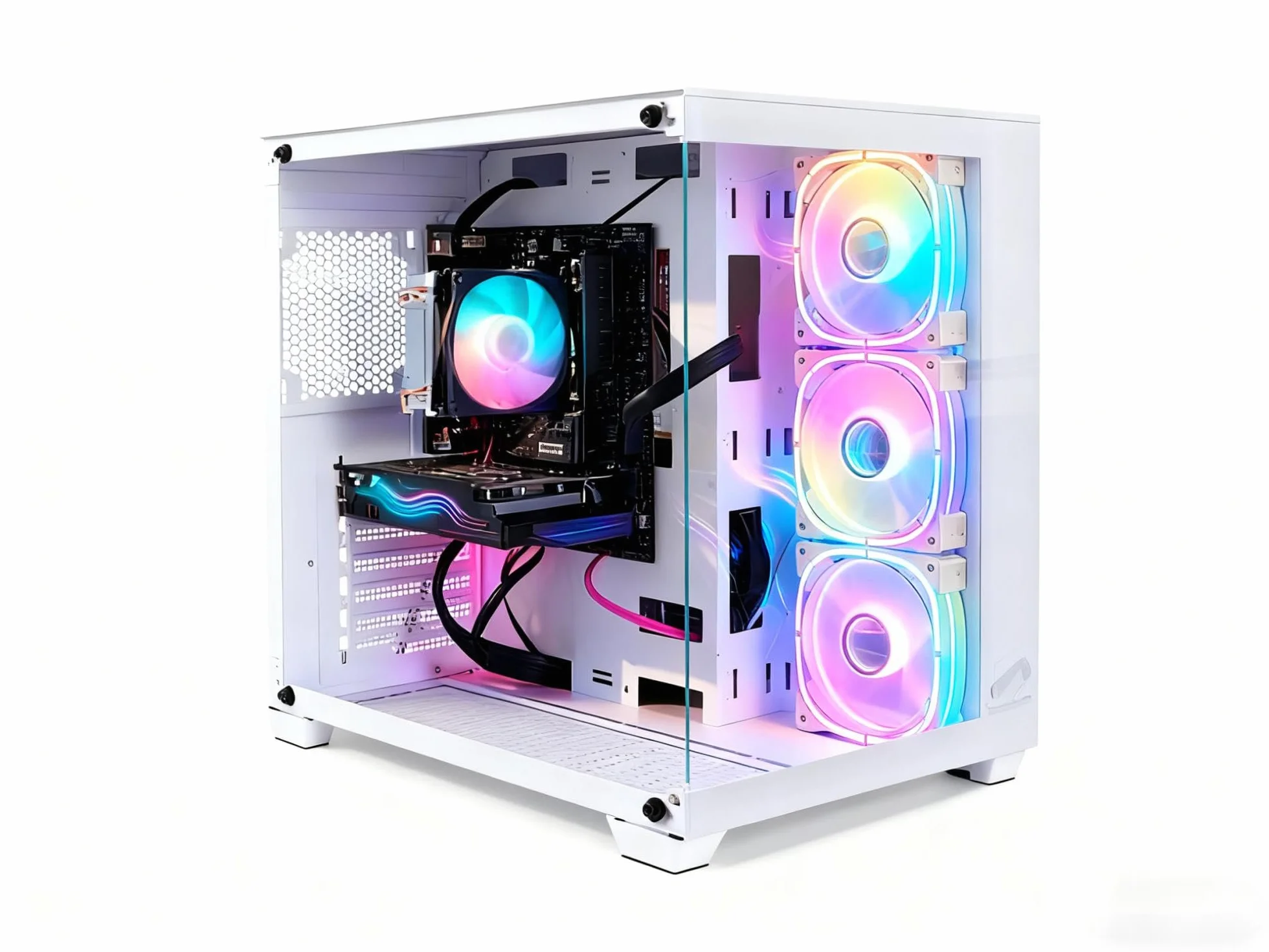 PC Gamer Fixe GeForce RTX 3050 6Go GDDR6 Ryzen 7 5700X 4.6Ghz 16Go DDR4 1To SSD WiFi 6 BT5.0 Windows 11 Pro