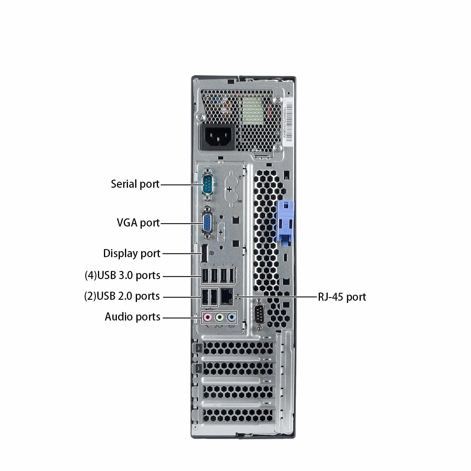 Lenovo ThinkCentre M82 SFF Ordinateur de Bureau Intel Core i3-2120 8 Go RAM 128 Go SSD Wi-Fi Bluetooth Clavier QWERTY Windows 11 Pro Reconditionné