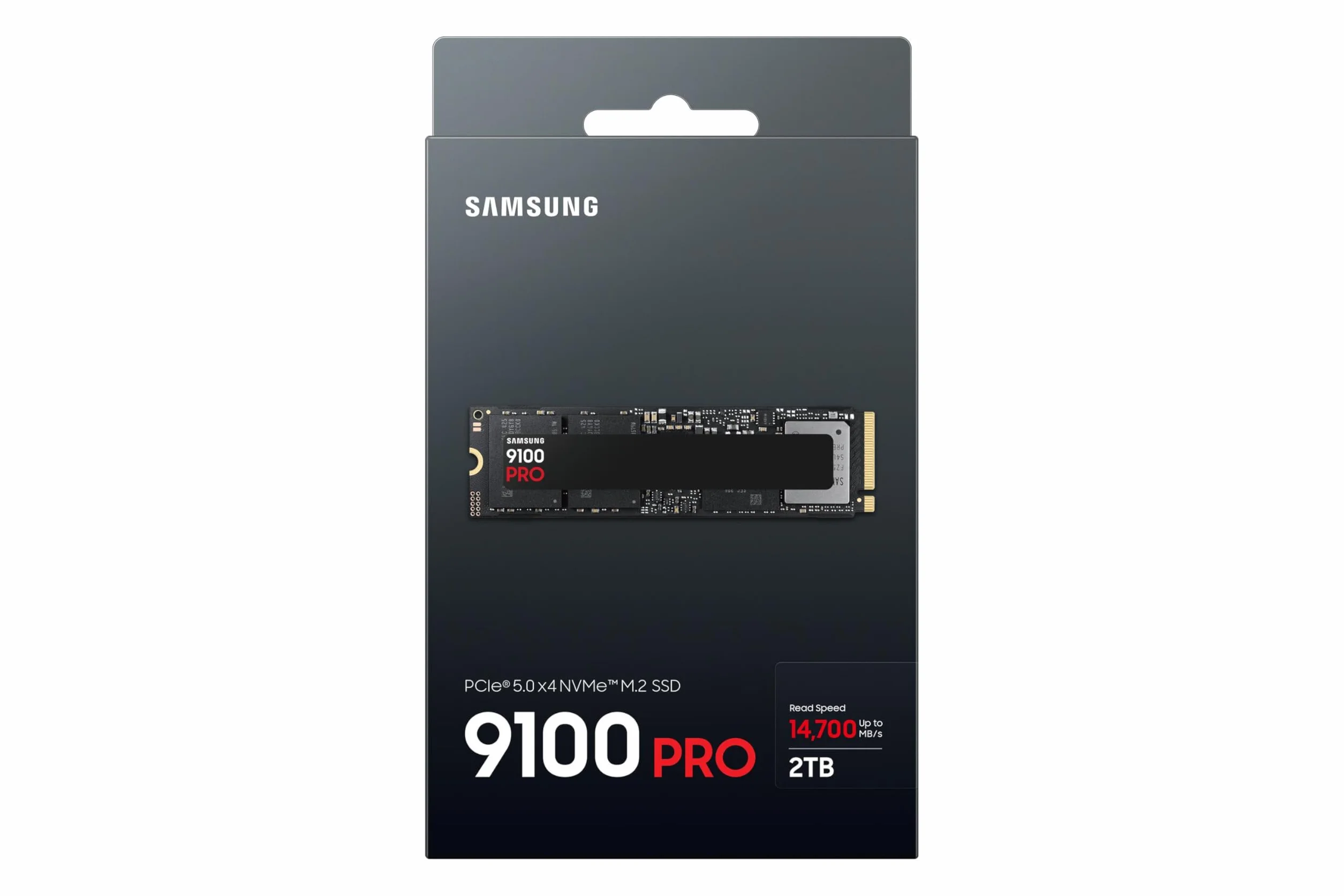 Samsung SSD Interne 9100 Pro, NVMe 2.0 PCIe 5.0x4, 2To, 14 800 Mo/s, MZ-VAP2T0BW