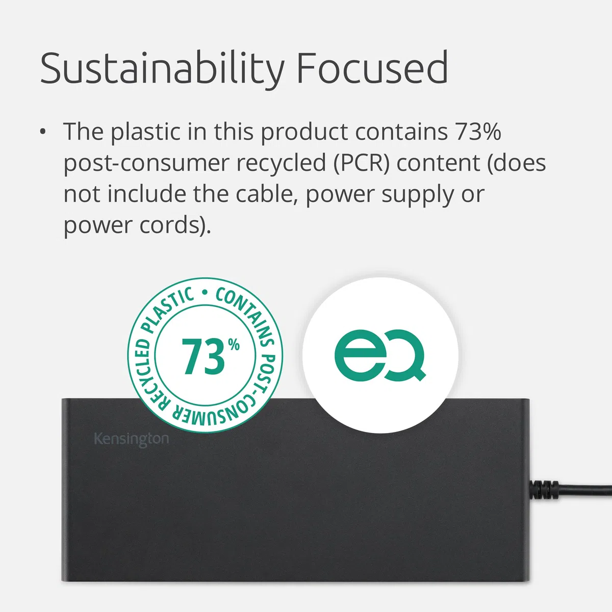 Kensington SD4842P| Station d'accueil USB-C 10-en-1 avec 3 Sorties Vidéo HD 1080p @120Hz| Alimentation 100W| 5 Ports USB Plug & Charge| Coque Externe Fabriquée avec 70% de Matériaux Recyclé| K32810EU