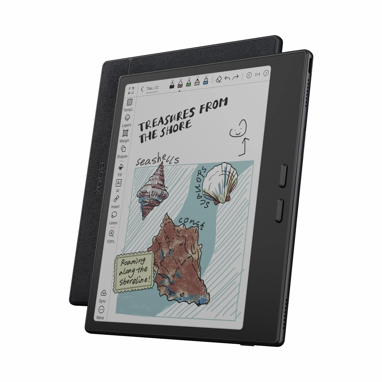 BOOX Tablette Go Color 7 (Gen 2) 7" 64 Go HD Android 13 E-Ink Éclairage BT WiFi