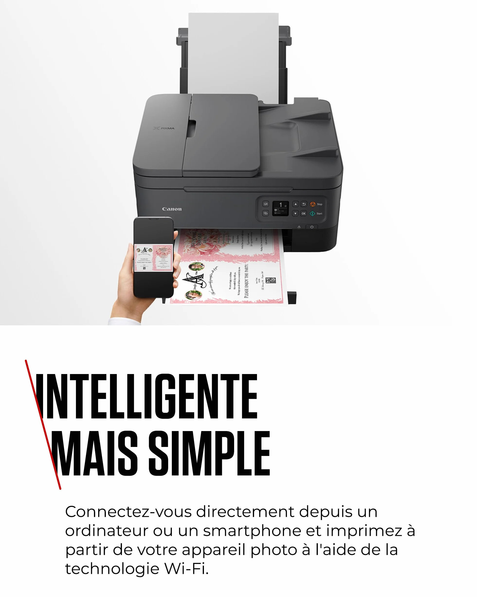 Canon PIXMA TS7450i Imprimante Multifonction Couleur Tout-en-Un Wi-Fi Chargeur Automatique de Documents