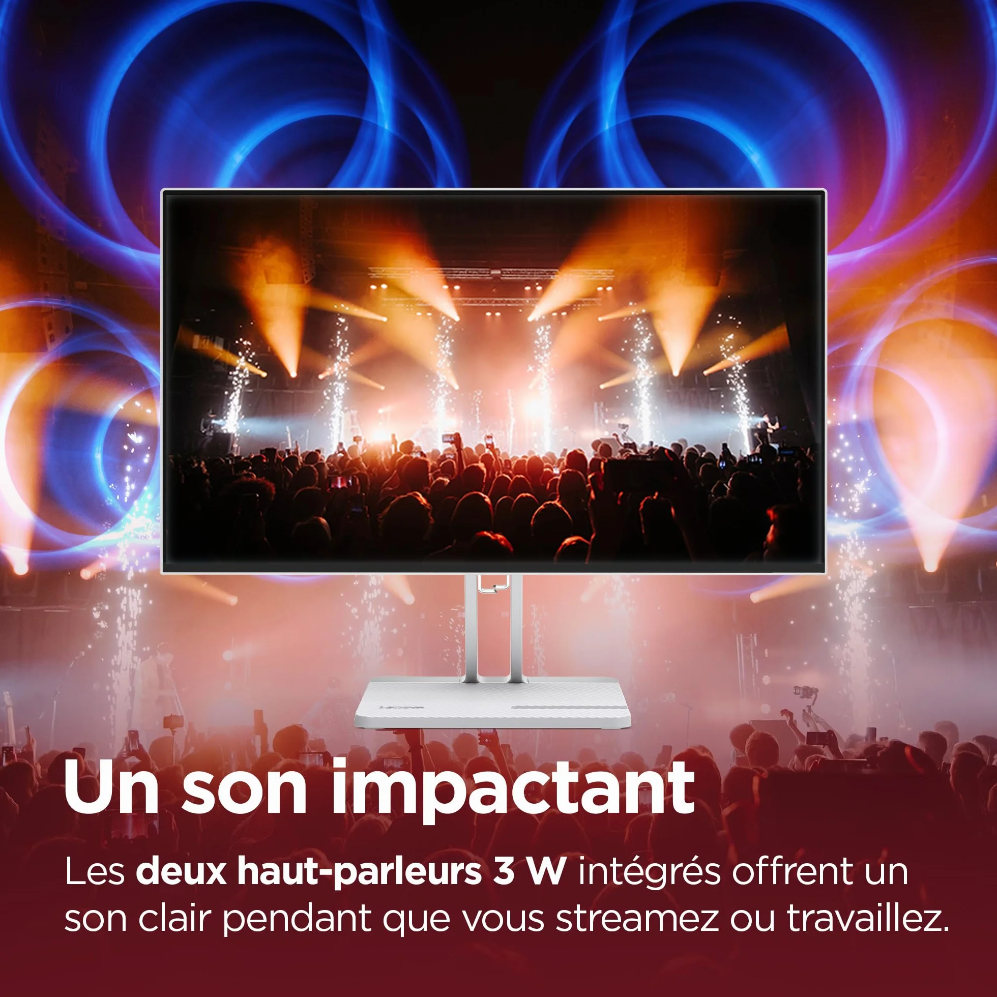 Lenovo L24-4C Écran 23.8'' FHD IPS 144 Hz 1 ms VGA HDMI Gris