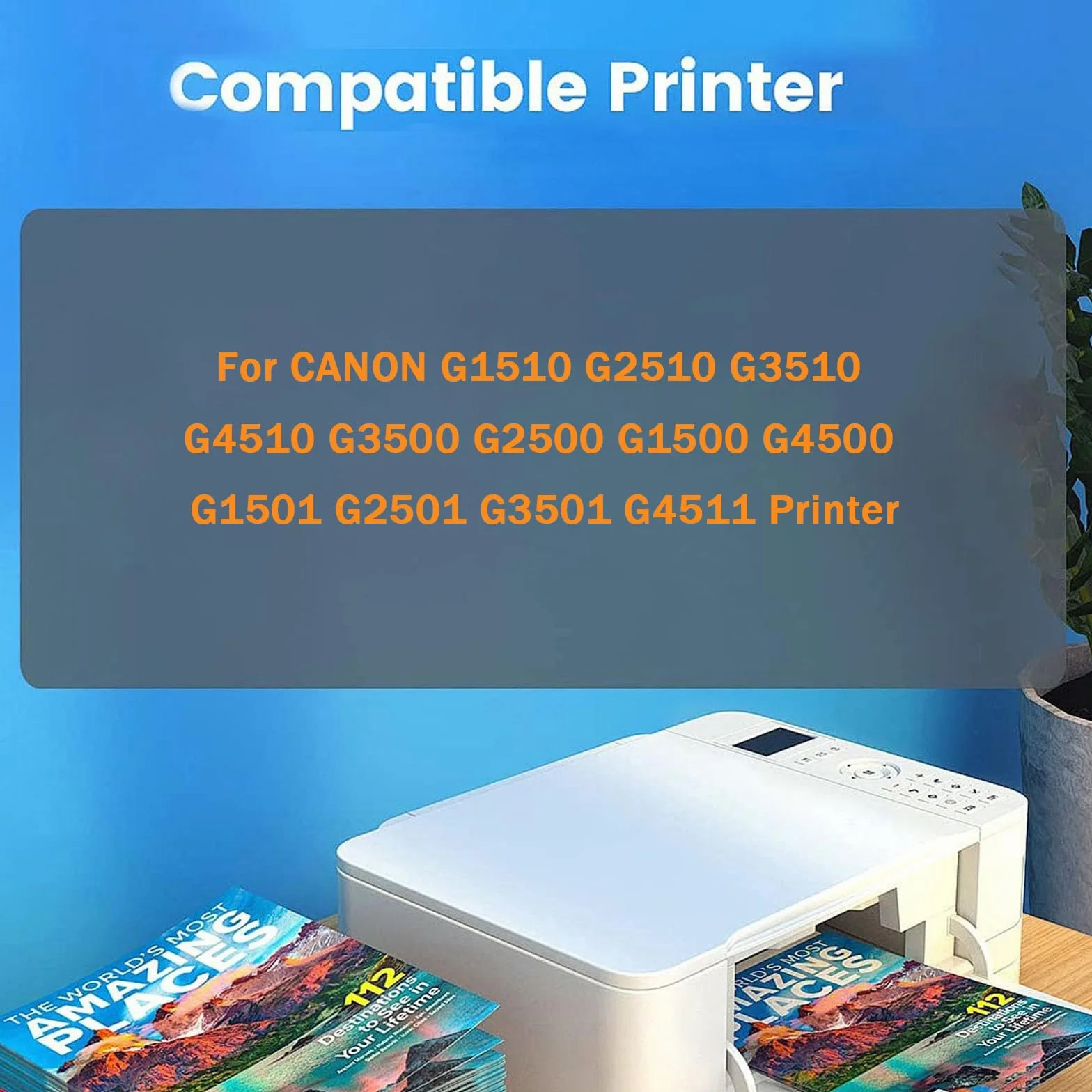 Pièces de Rechange QY6-8011 QY6-8023 Compatibles Canon G1510 G2510 G3510 G4510 G3500 G2500 G1500 G4500 G1501 G2501 G3501 G4511 Set Combo-1