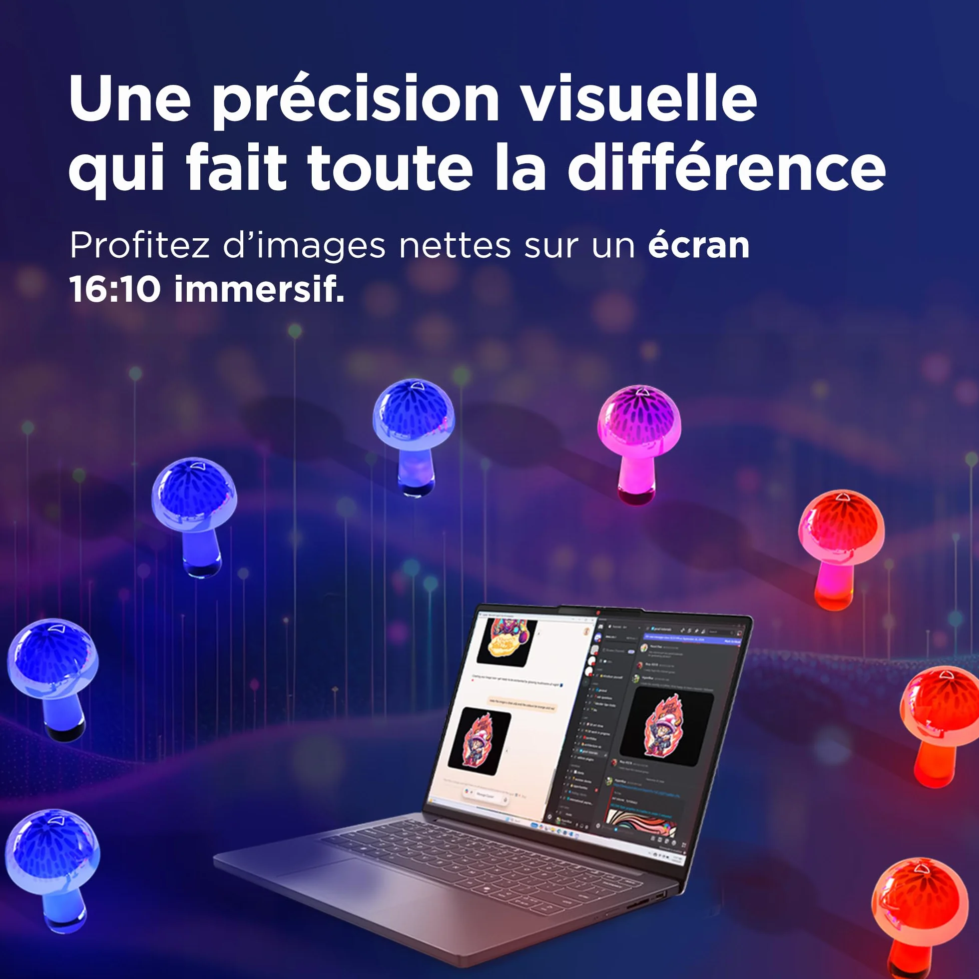Lenovo IdeaPad Slim 3 14IRH10 Ordinateur Portable 14" WUXGA Intel Core i7-13620H RAM 16Go SSD 512Go Intel UHD Graphics Windows 11 Home Clavier AZERTY Français Gris